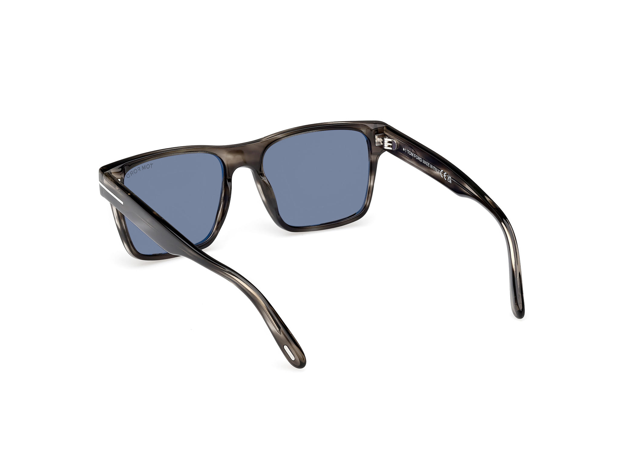 Tomford FT1205 Sunglass Grey Male Full Shell Sunglass — Grey frame — view 3
