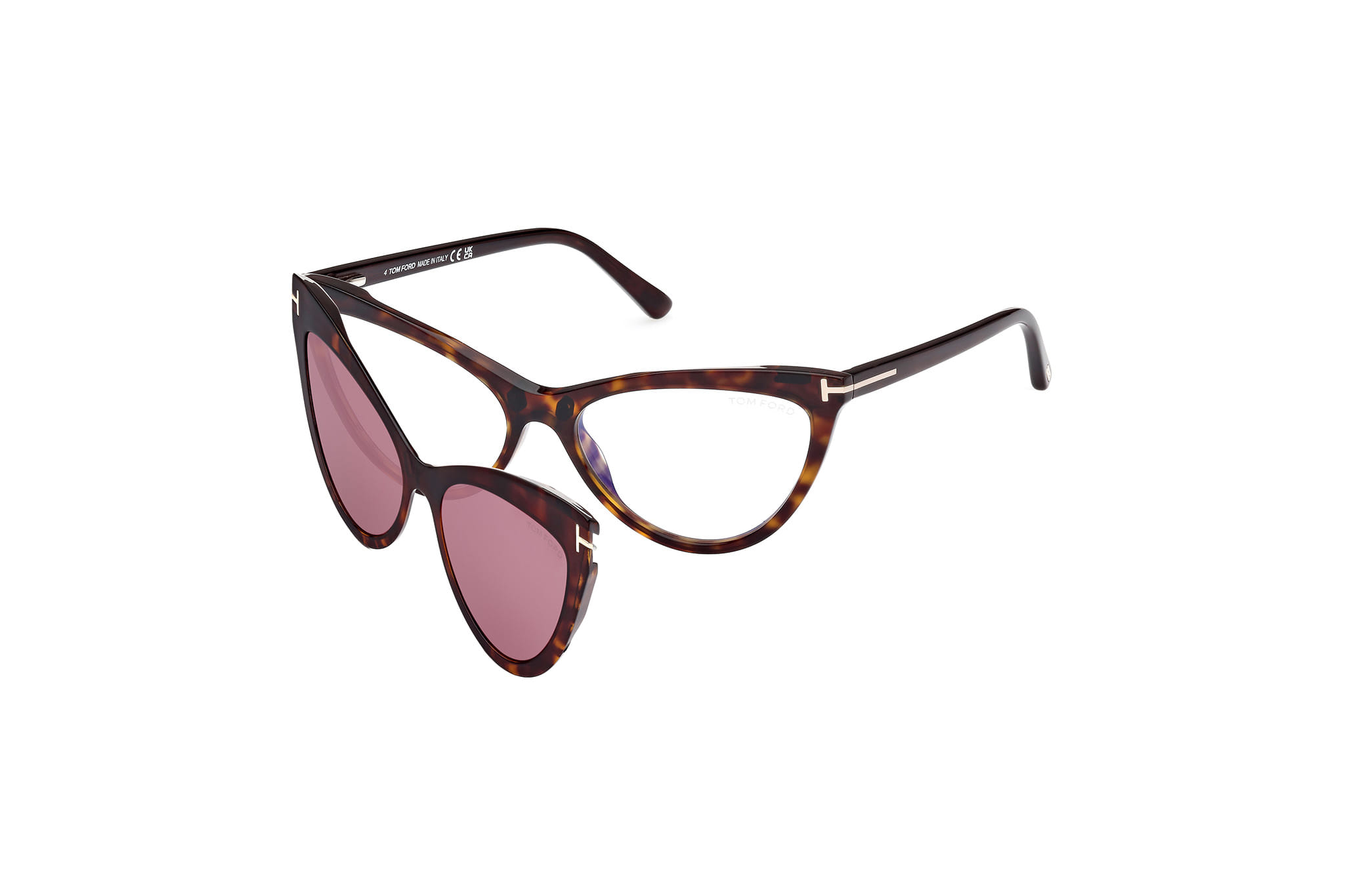 Tomford FT5896-B Frame Tortoise Female Full Shell — Tortoise frame