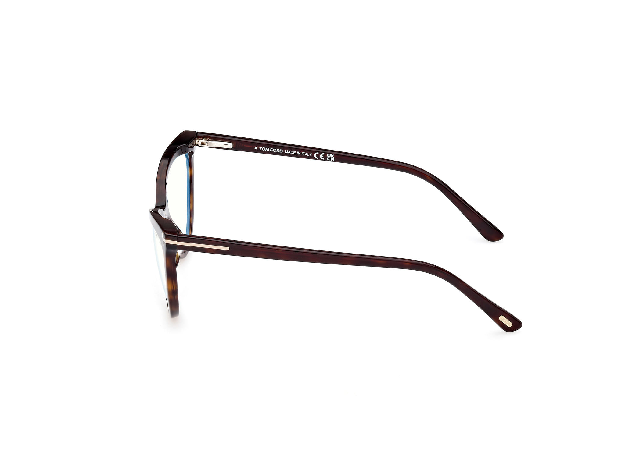 Tomford FT5896-B Frame Tortoise Female Full Shell Frame — Tortoise frame — view 2