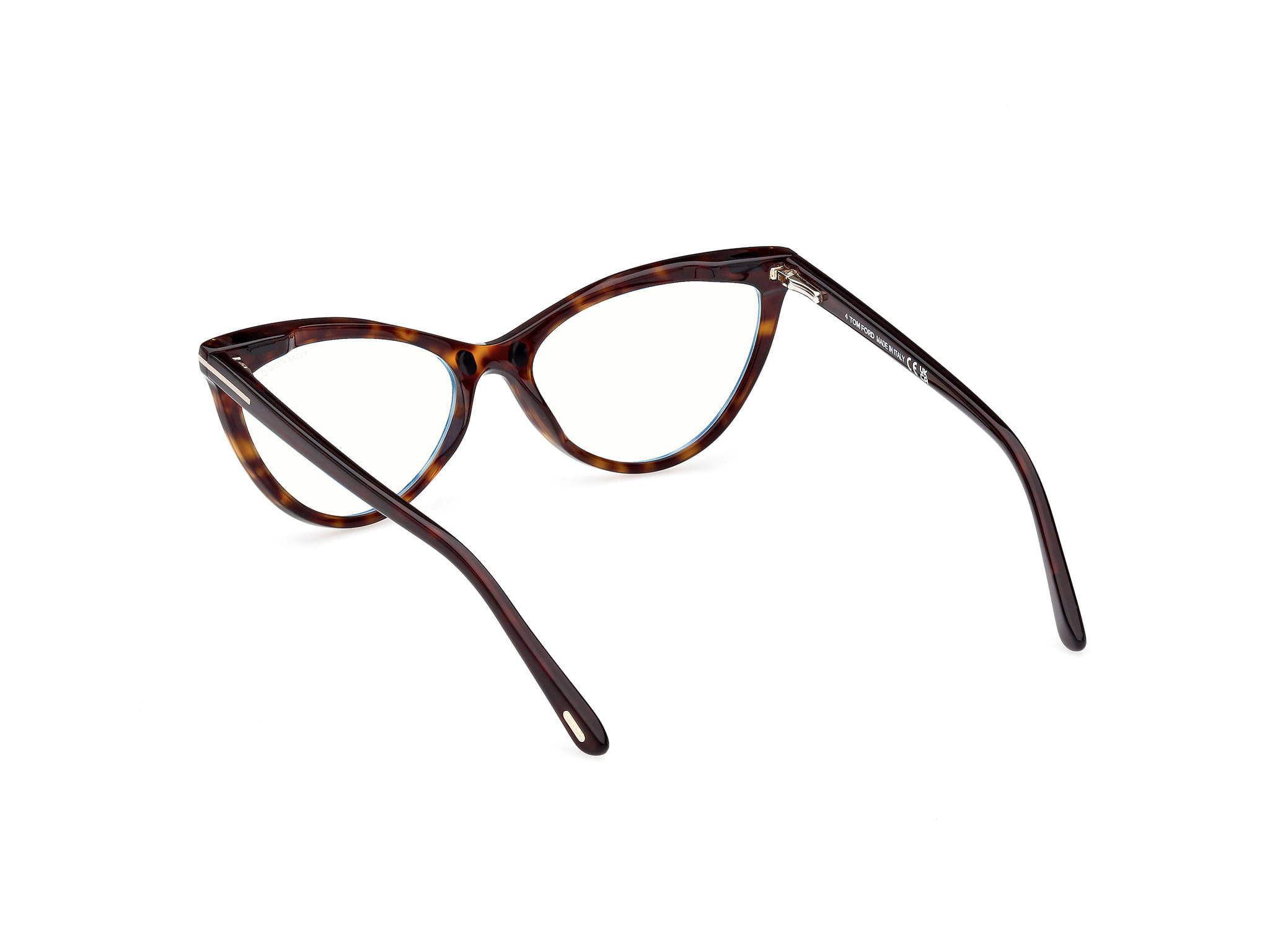 Tomford FT5896-B Frame Tortoise Female Full Shell Frame — Tortoise frame — view 3