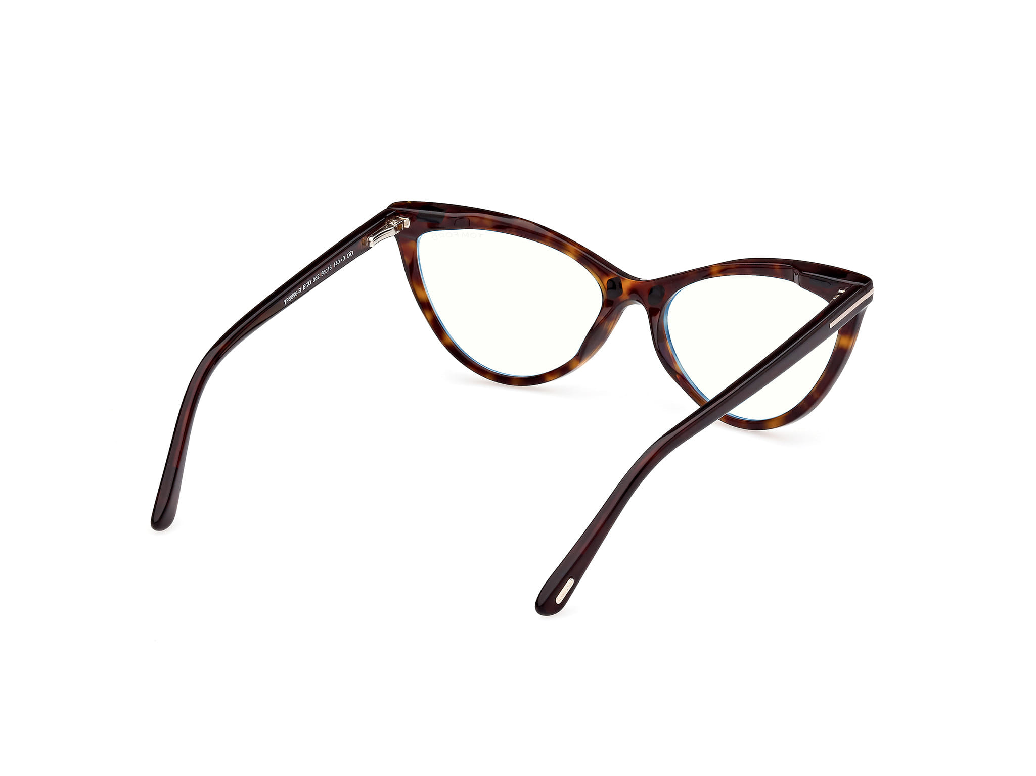 Tomford FT5896-B Frame Tortoise Female Full Shell Frame — Tortoise frame — view 5