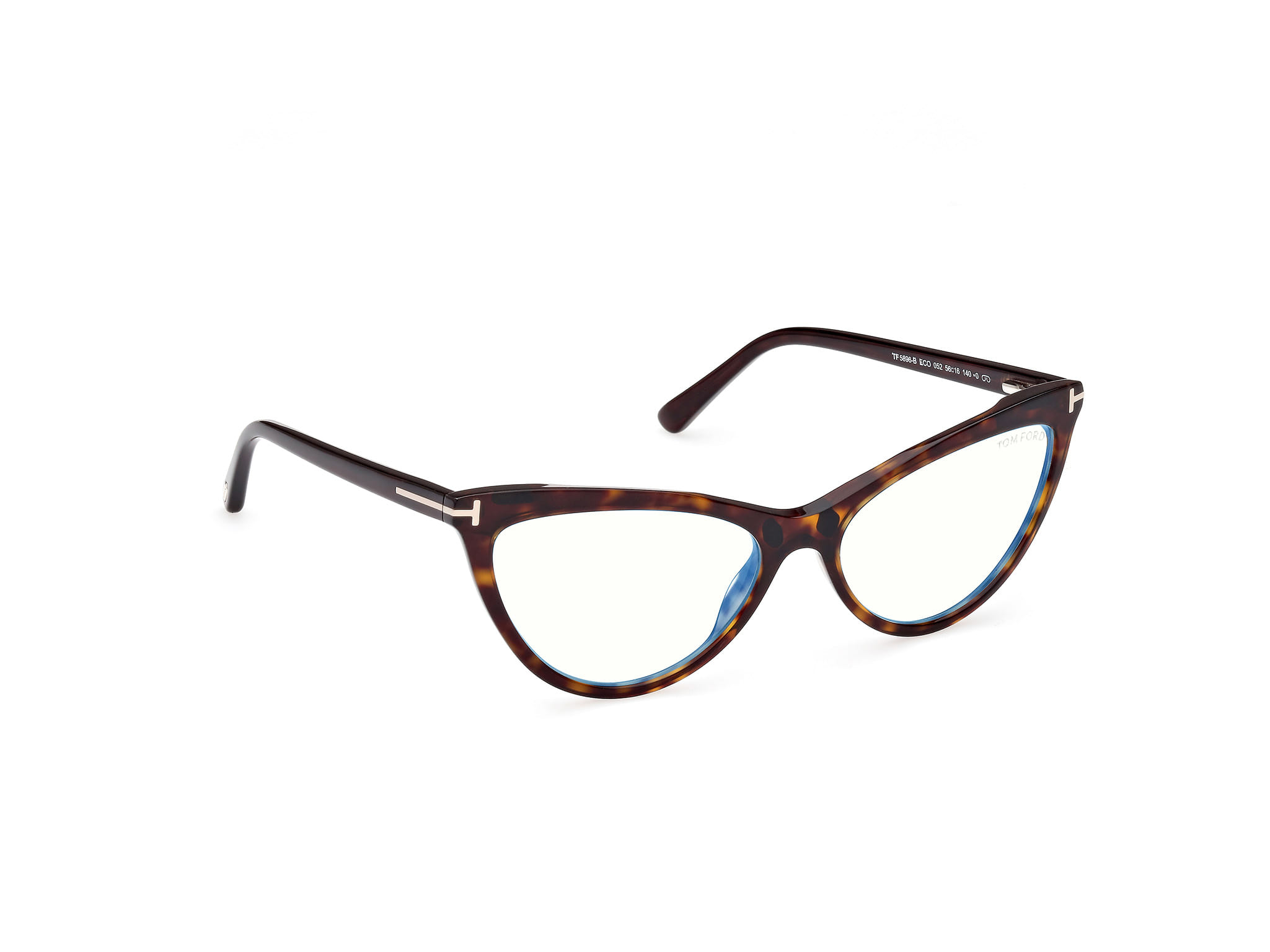 Tomford FT5896-B Frame Tortoise Female Full Shell Frame — Tortoise frame — view 7
