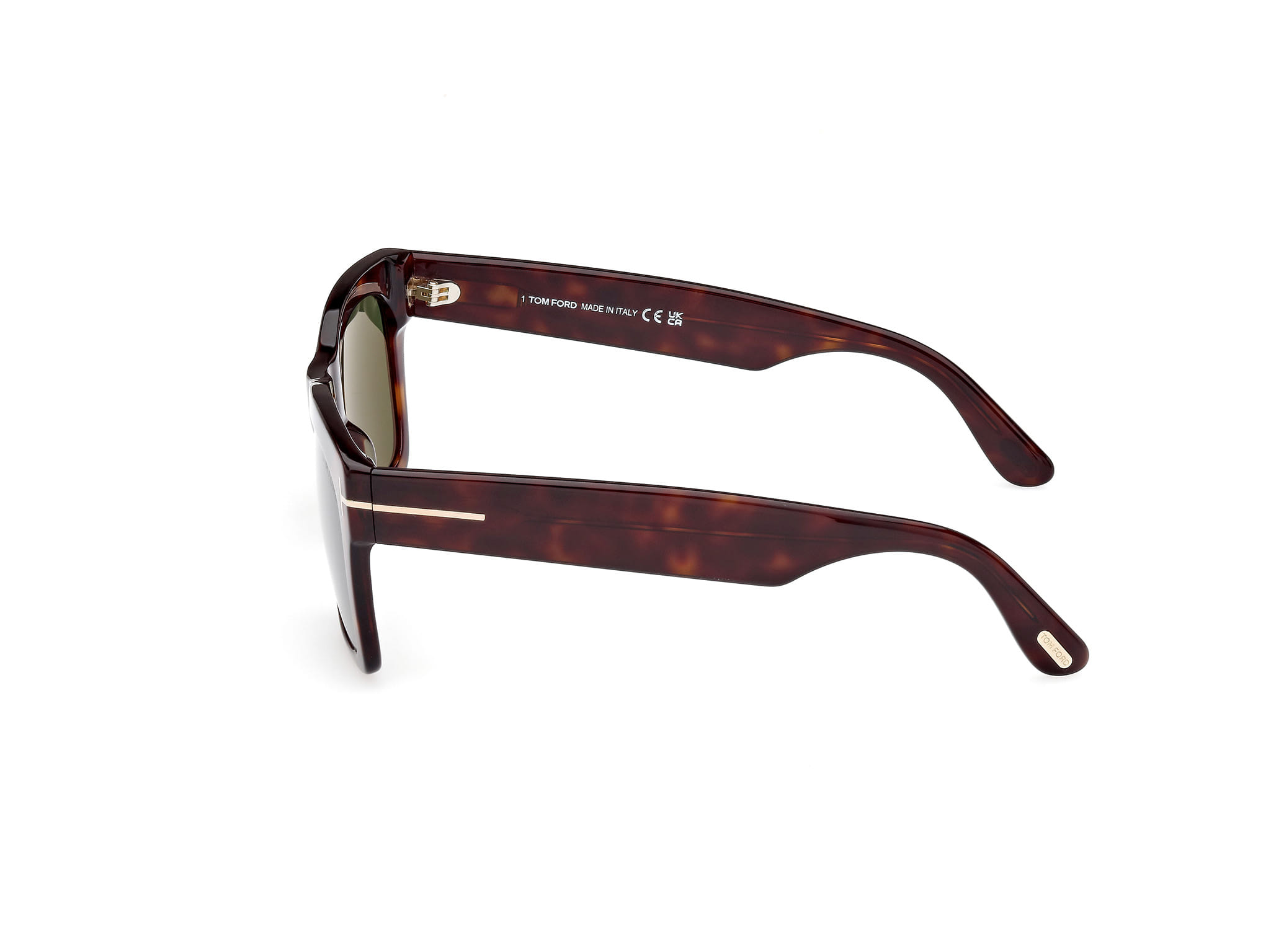 Tomford FT1062 Sunglass Tortoise Male Full Shell Sunglass — Tortoise frame — view 2