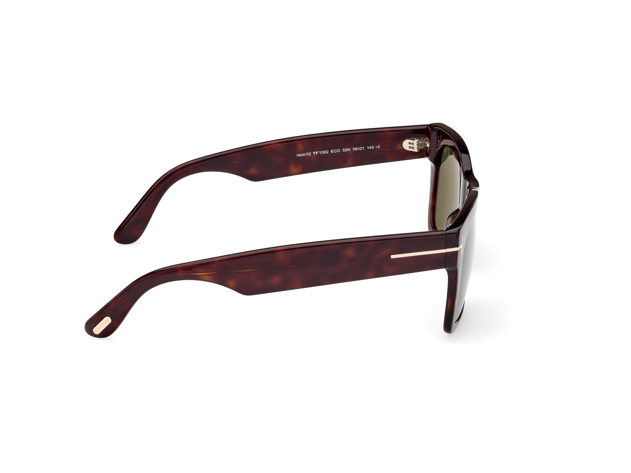 Tomford FT1062 Sunglass Tortoise Male Full Shell Sunglass — Tortoise frame — view 6
