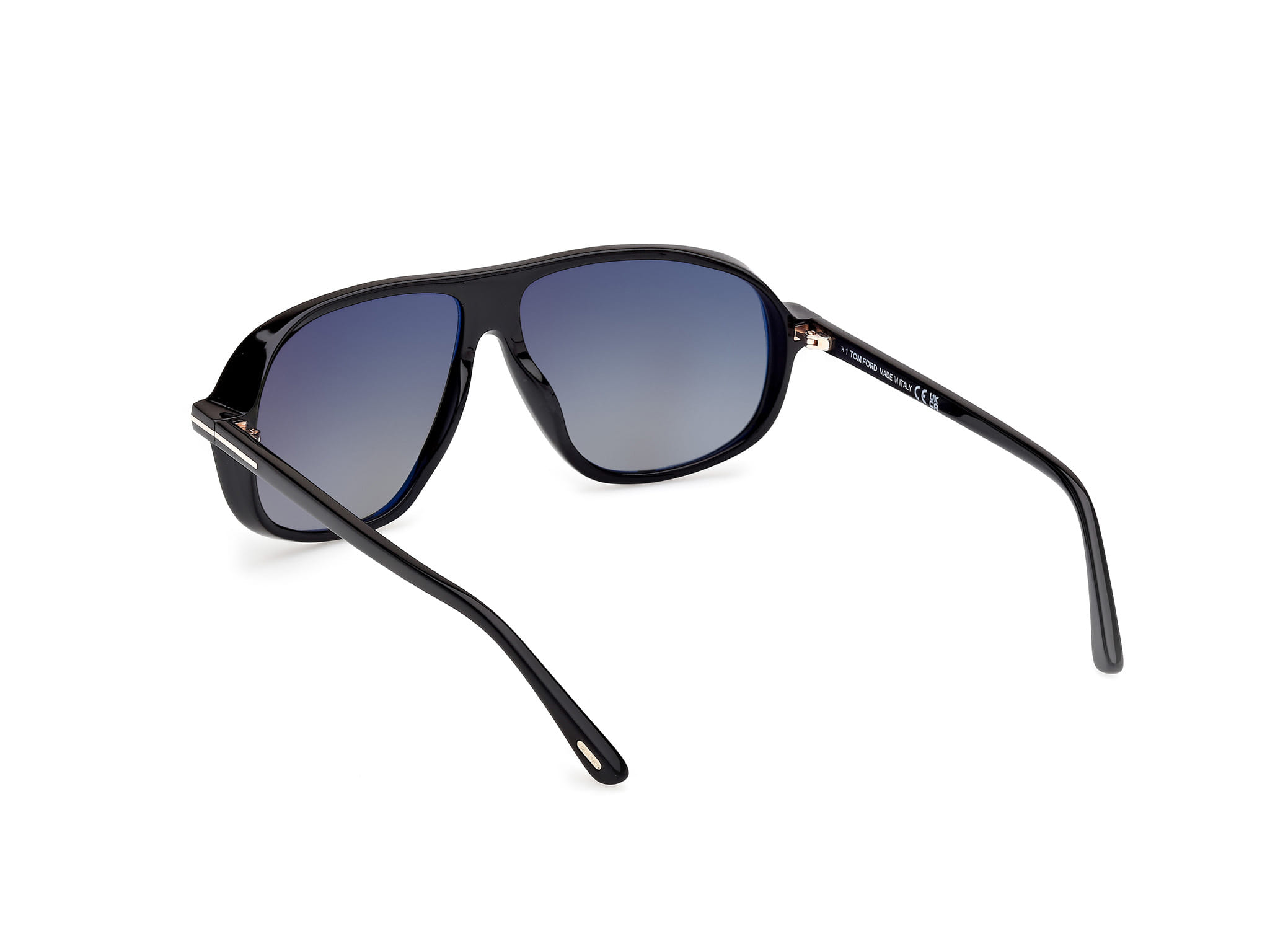 Tomford FT1208 Sunglass Black Unisex Full Shell Sunglass — Black frame — view 3