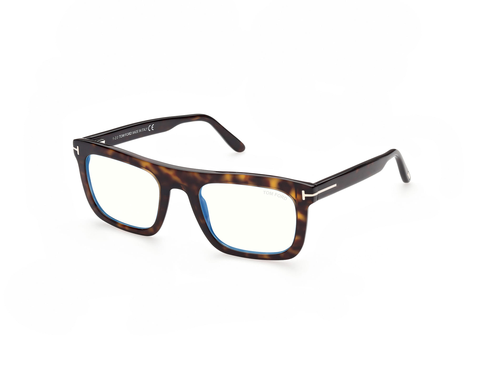 Tomford FT5757-B Frame Tortoise Male Full Shell — Tortoise frame