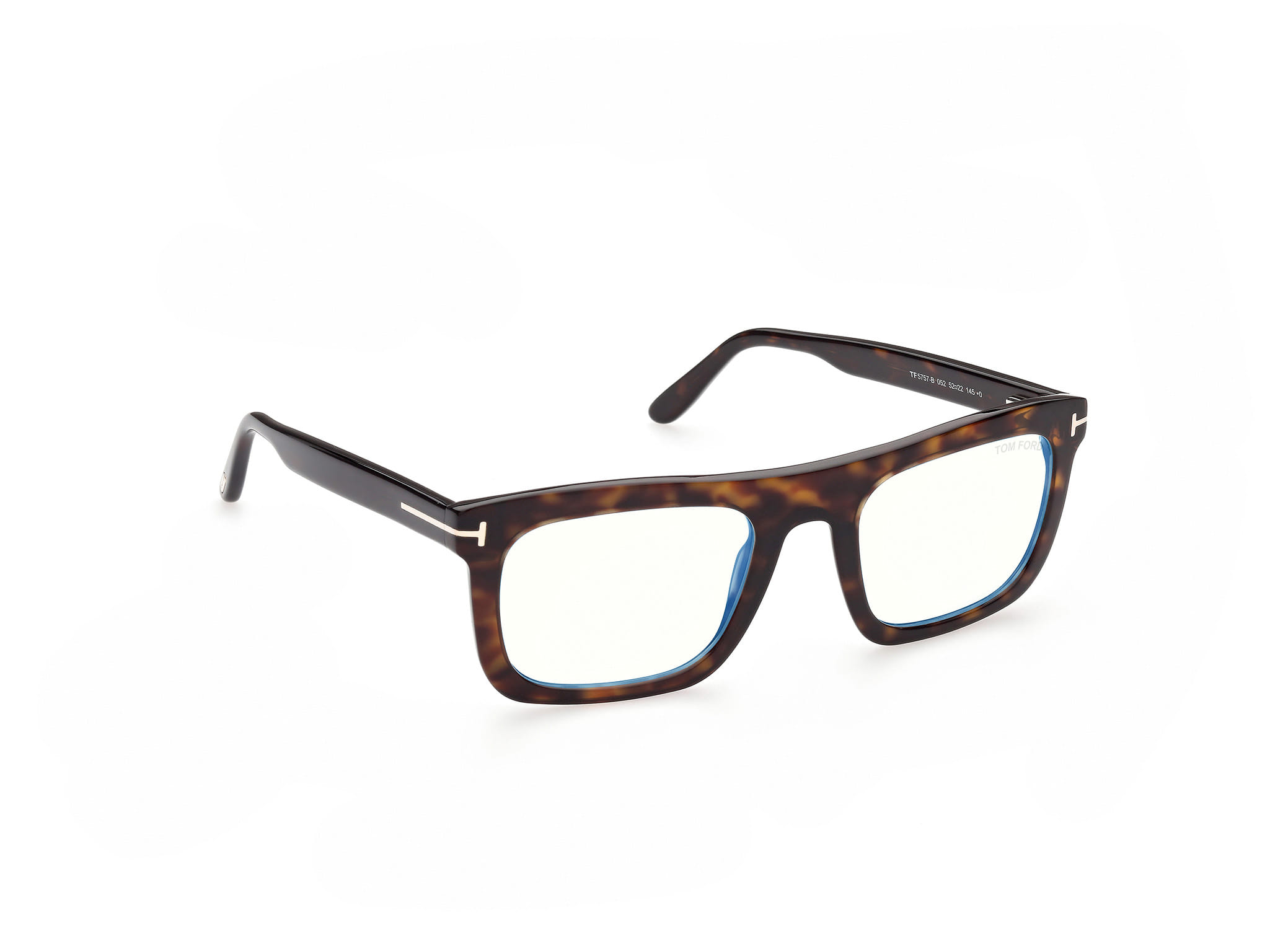 Tomford FT5757-B Frame Tortoise Male Full Shell Frame — Tortoise frame — view 7