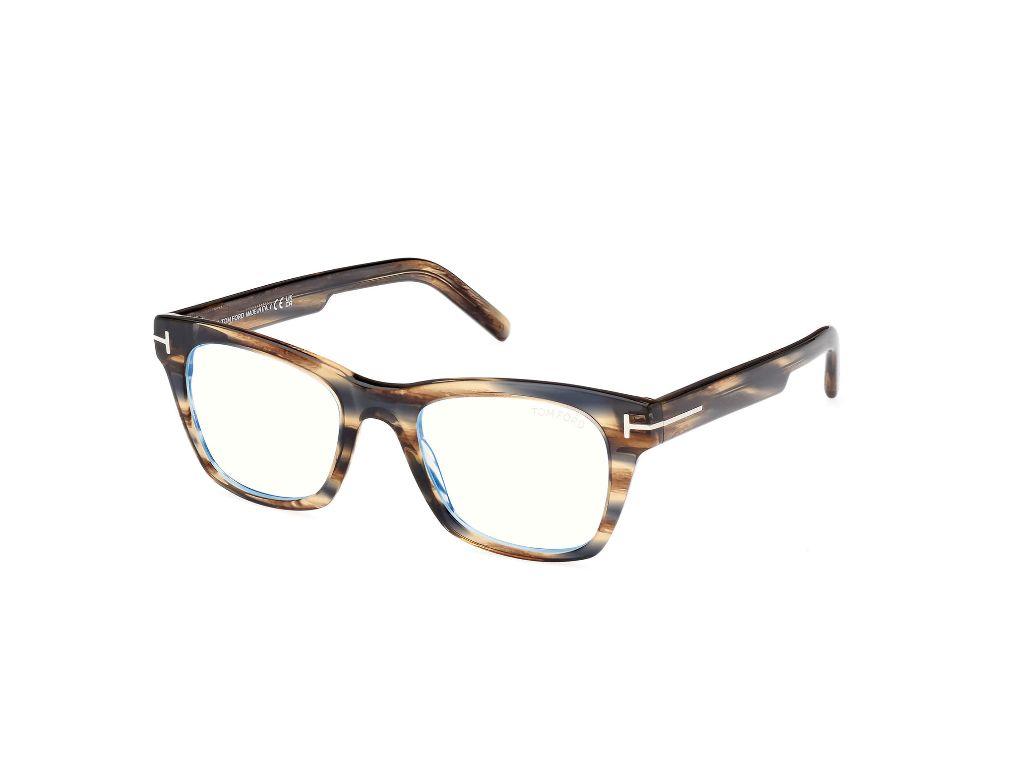 Tomford FT5886-B Frame Tortoise Male Full Shell — Tortoise frame