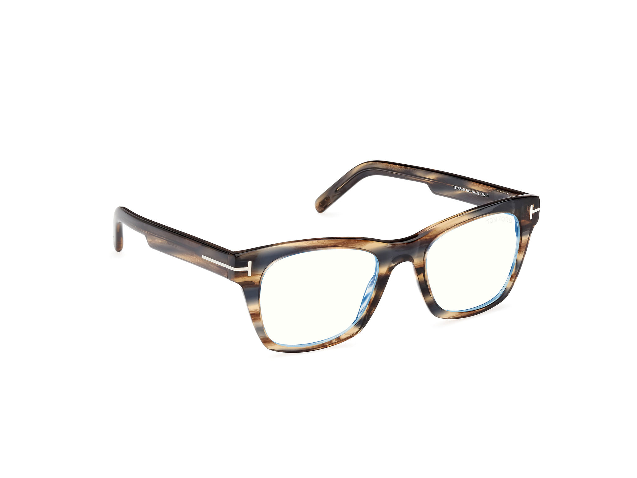 Tomford FT5886-B Frame Tortoise Male Full Shell Frame — Tortoise frame — view 7