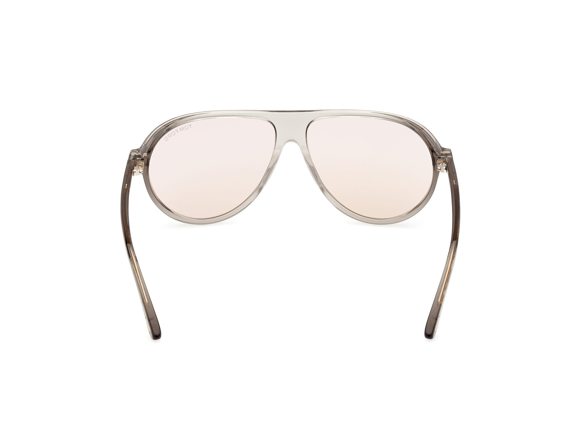 Tomford FT1023 Sunglass Transparent Grey Male Full Shell Sunglass — Transparent Grey frame — view 4