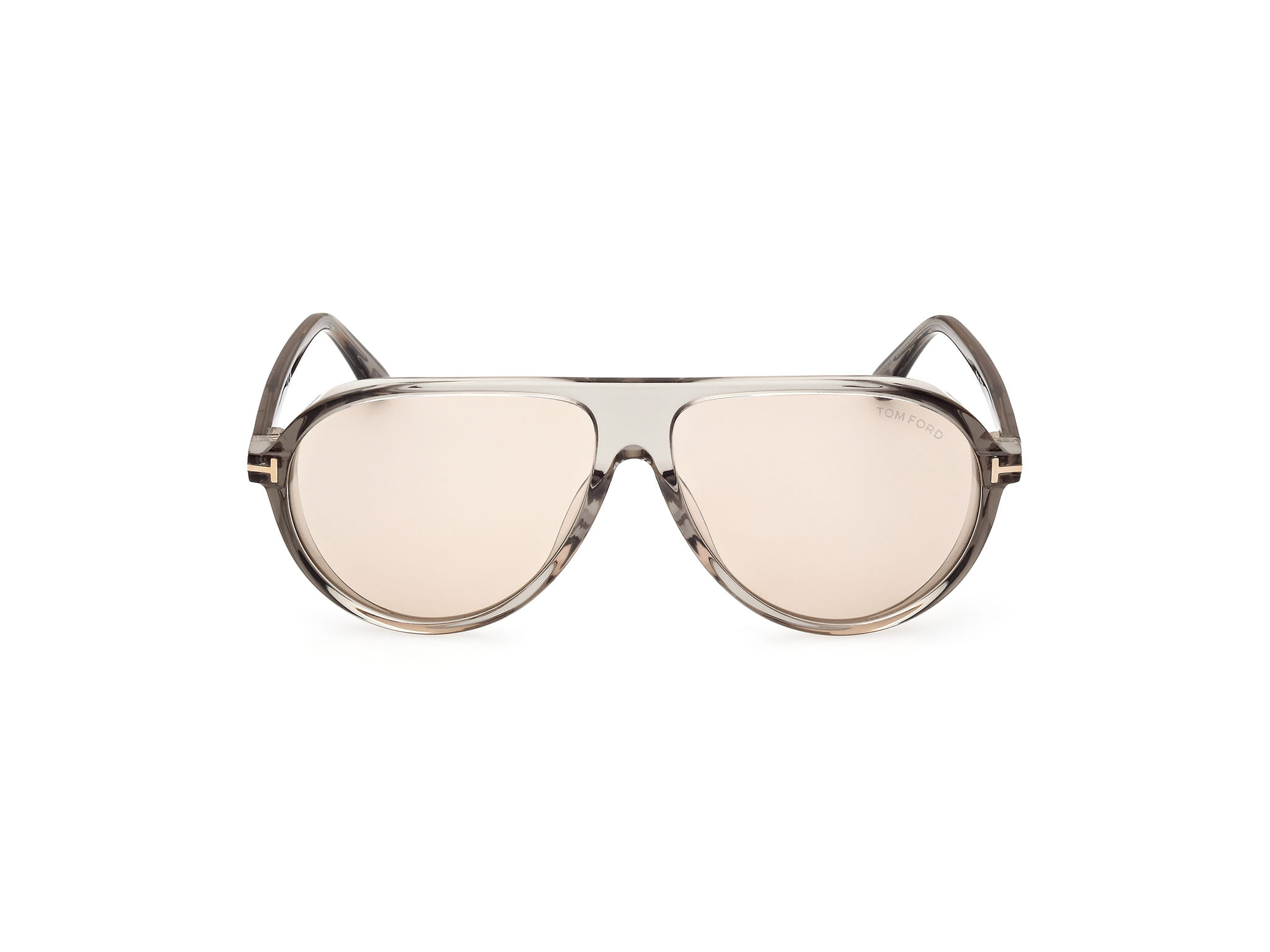 Tomford FT1023 Sunglass Transparent Grey Male Full Shell Sunglass — Transparent Grey frame — view 8
