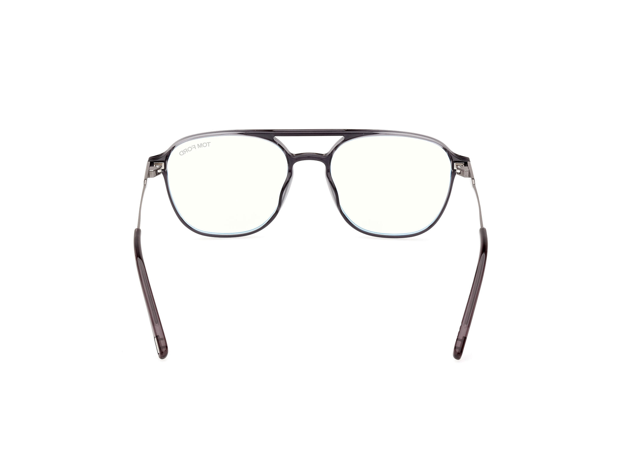 Tomford FT5874-B Frame Transparent Blue Male Full Metal Frame — Transparent Blue frame — view 4