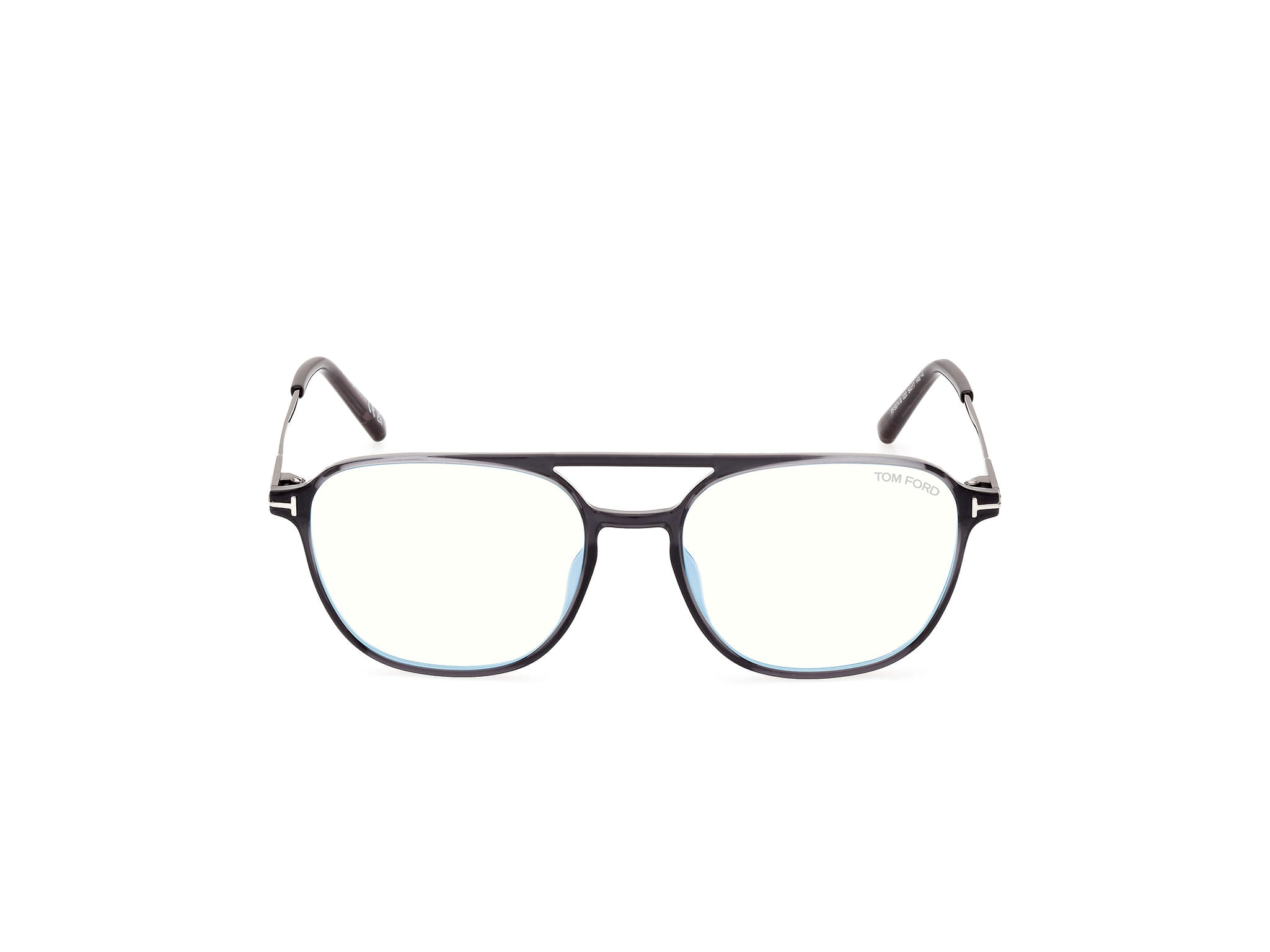 Tomford FT5874-B Frame Transparent Blue Male Full Metal Frame — Transparent Blue frame — view 8