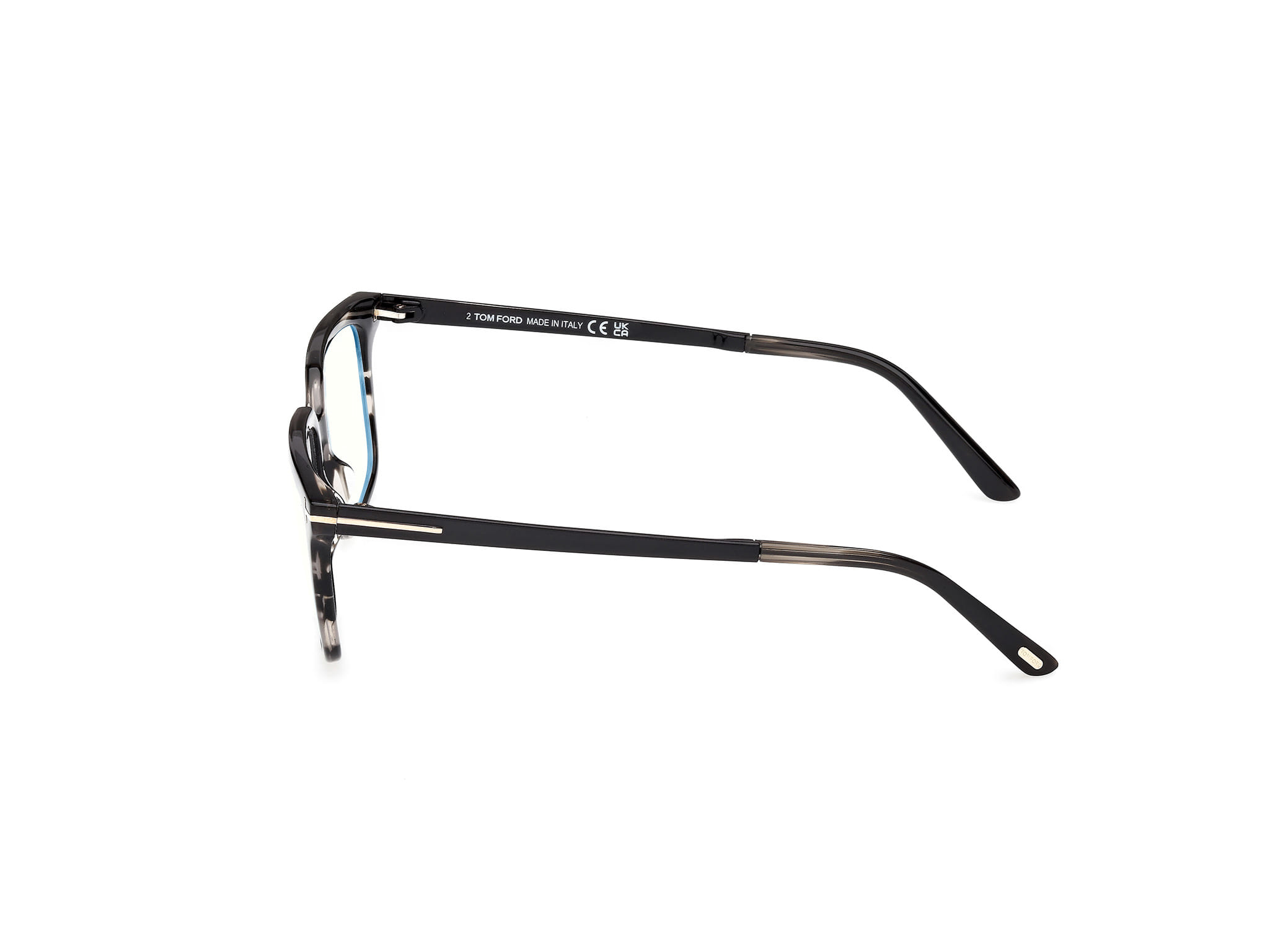 Tomford FT6039B Frame Grey Unisex Full Metal Frame — Grey frame — view 2