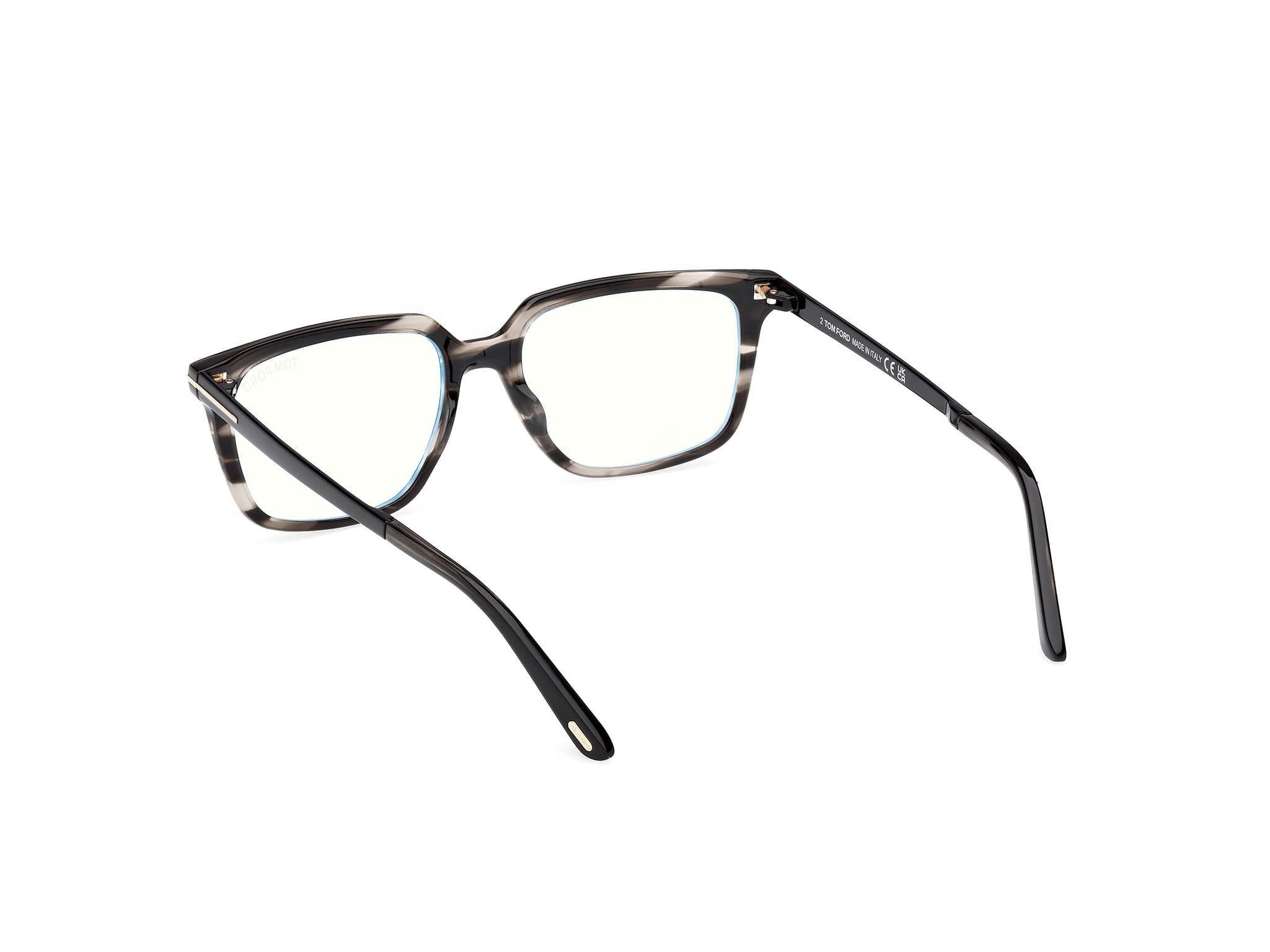 Tomford FT6039B Frame Grey Unisex Full Metal Frame — Grey frame — view 3