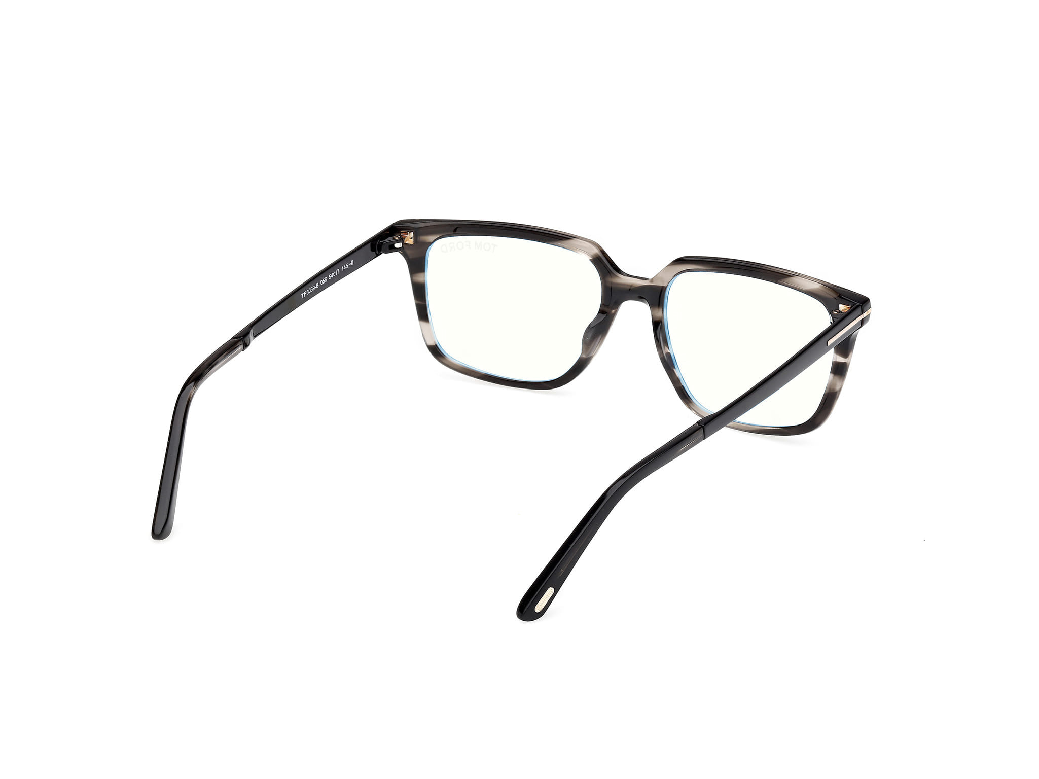 Tomford FT6039B Frame Grey Unisex Full Metal Frame — Grey frame — view 5