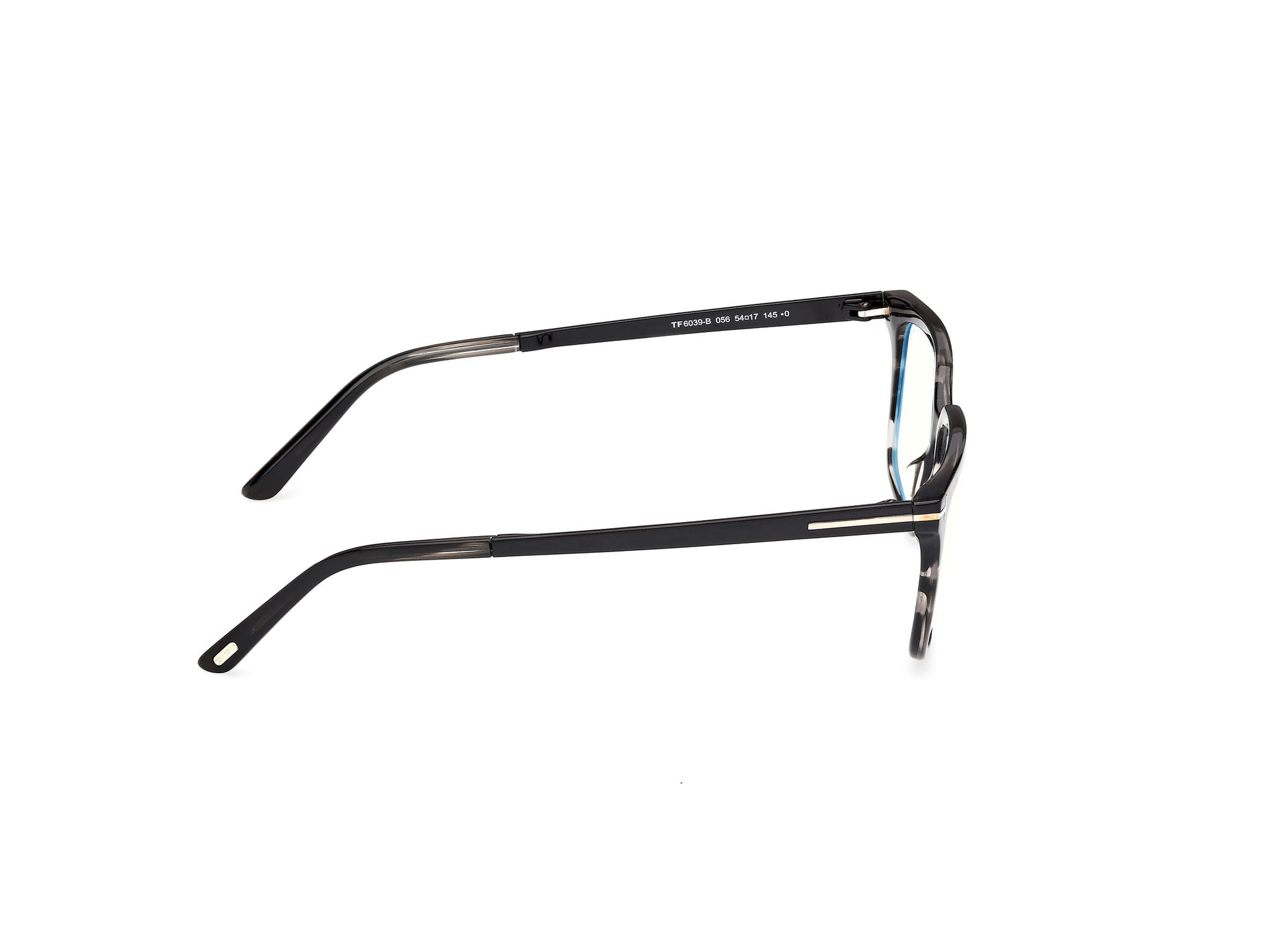 Tomford FT6039B Frame Grey Unisex Full Metal Frame — Grey frame — view 6