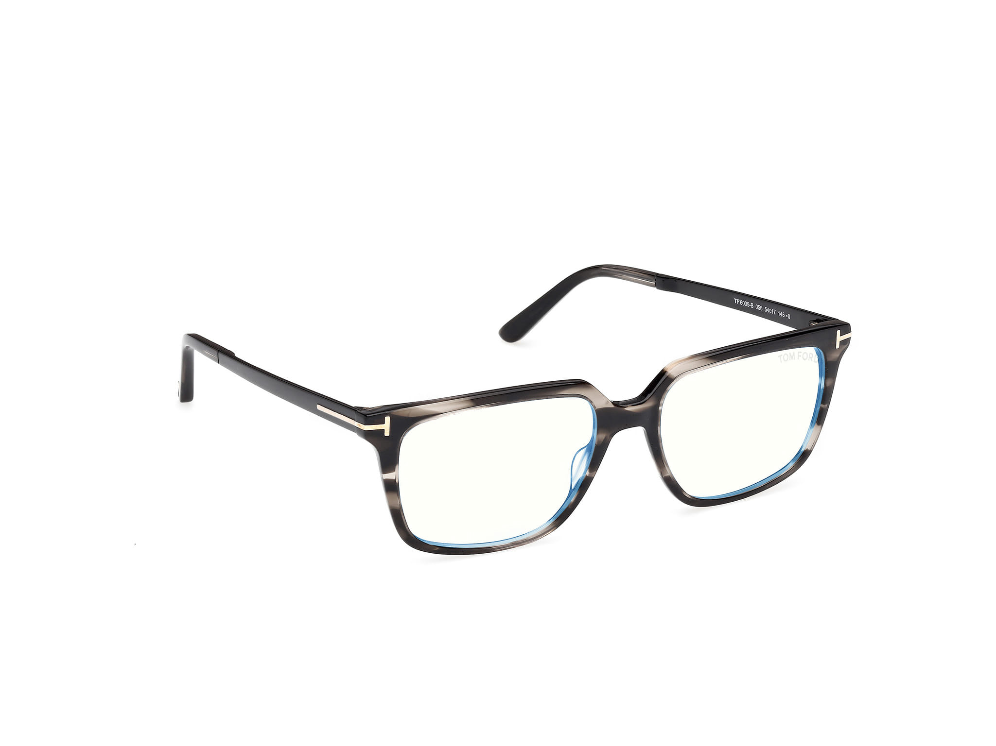 Tomford FT6039B Frame Grey Unisex Full Metal Frame — Grey frame — view 7