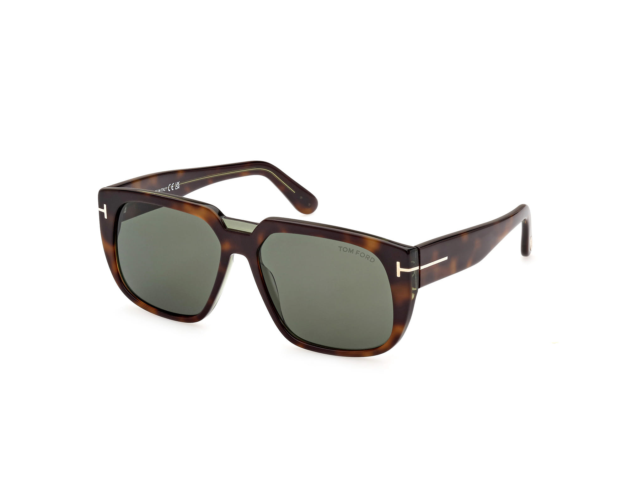 Tomford FT1025 Sunglass Tortoise Male Full Shell — Tortoise frame