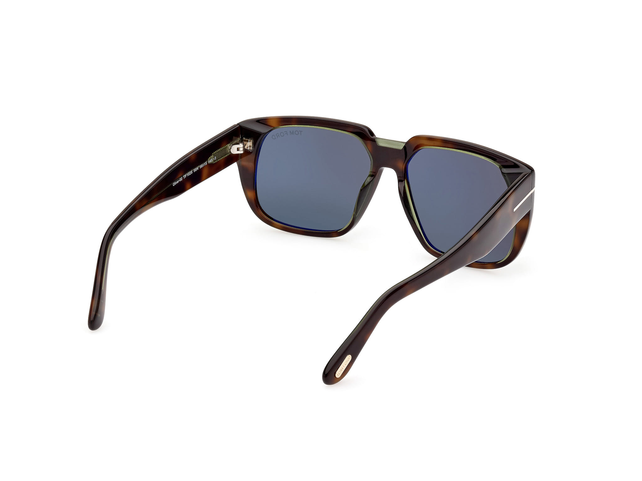 Tomford FT1025 Sunglass Tortoise Male Full Shell Sunglass — Tortoise frame — view 5