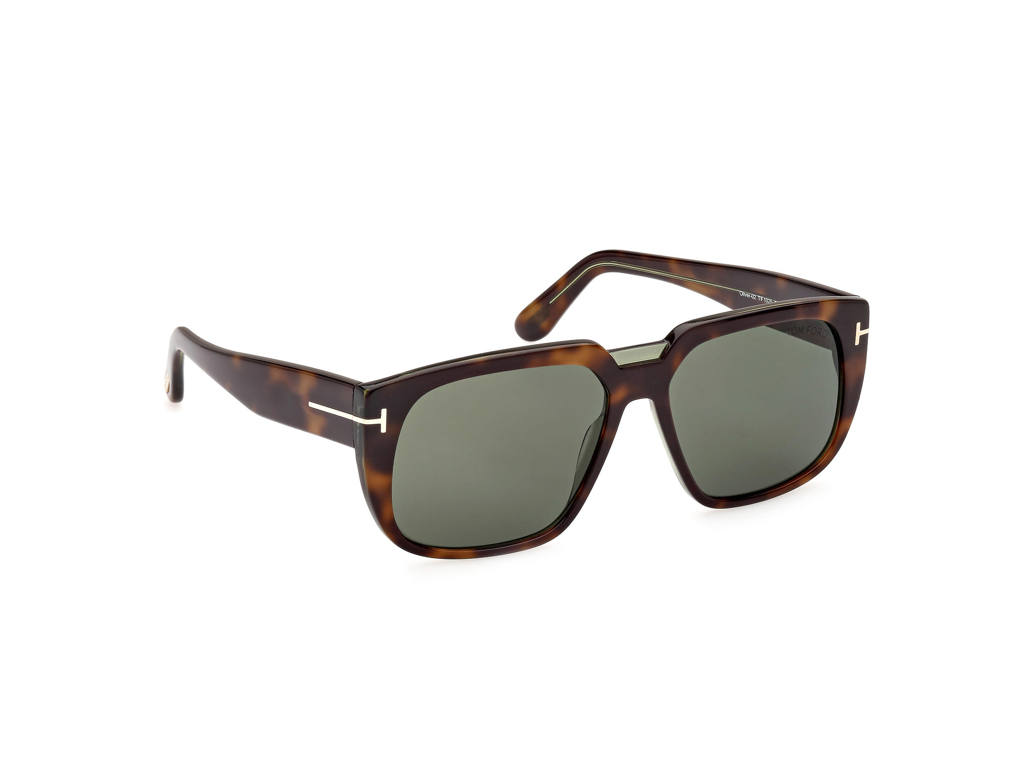 Tomford FT1025 Sunglass Tortoise Male Full Shell Sunglass — Tortoise frame — view 7