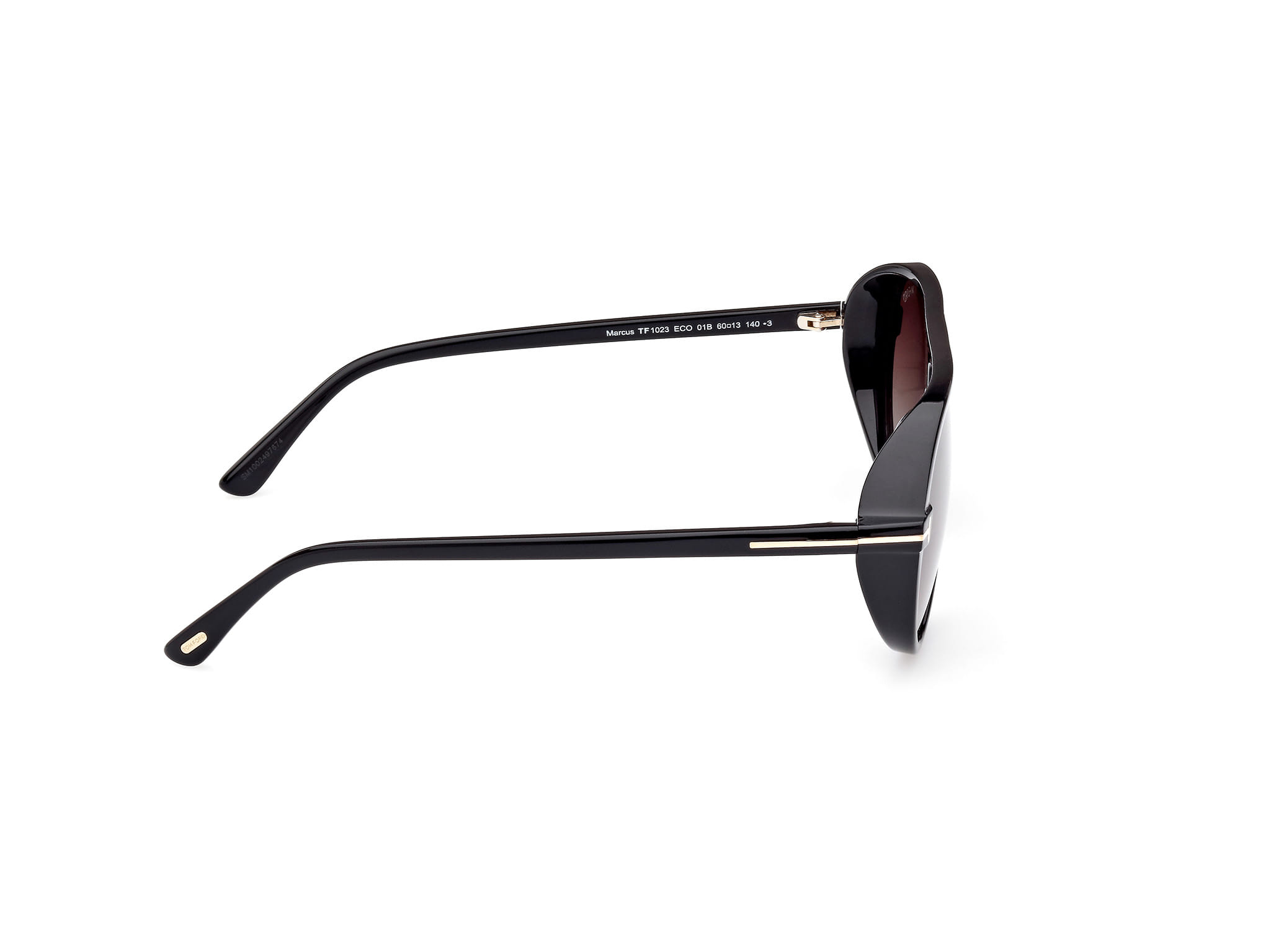 Tomford FT1023 Sunglass Black Male Full Shell Sunglass — Black frame — view 6