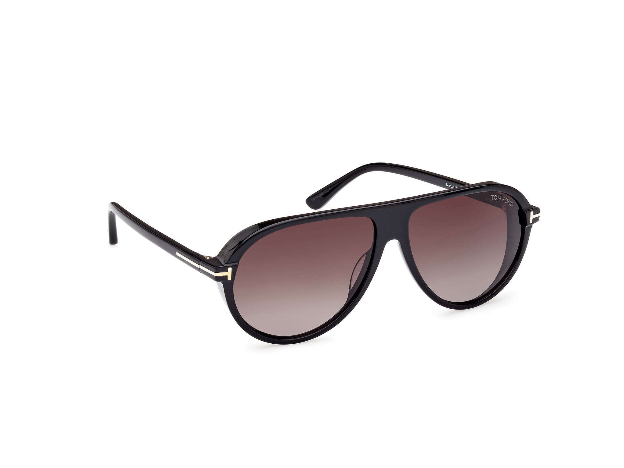 Tomford FT1023 Sunglass Black Male Full Shell Sunglass — Black frame — view 7