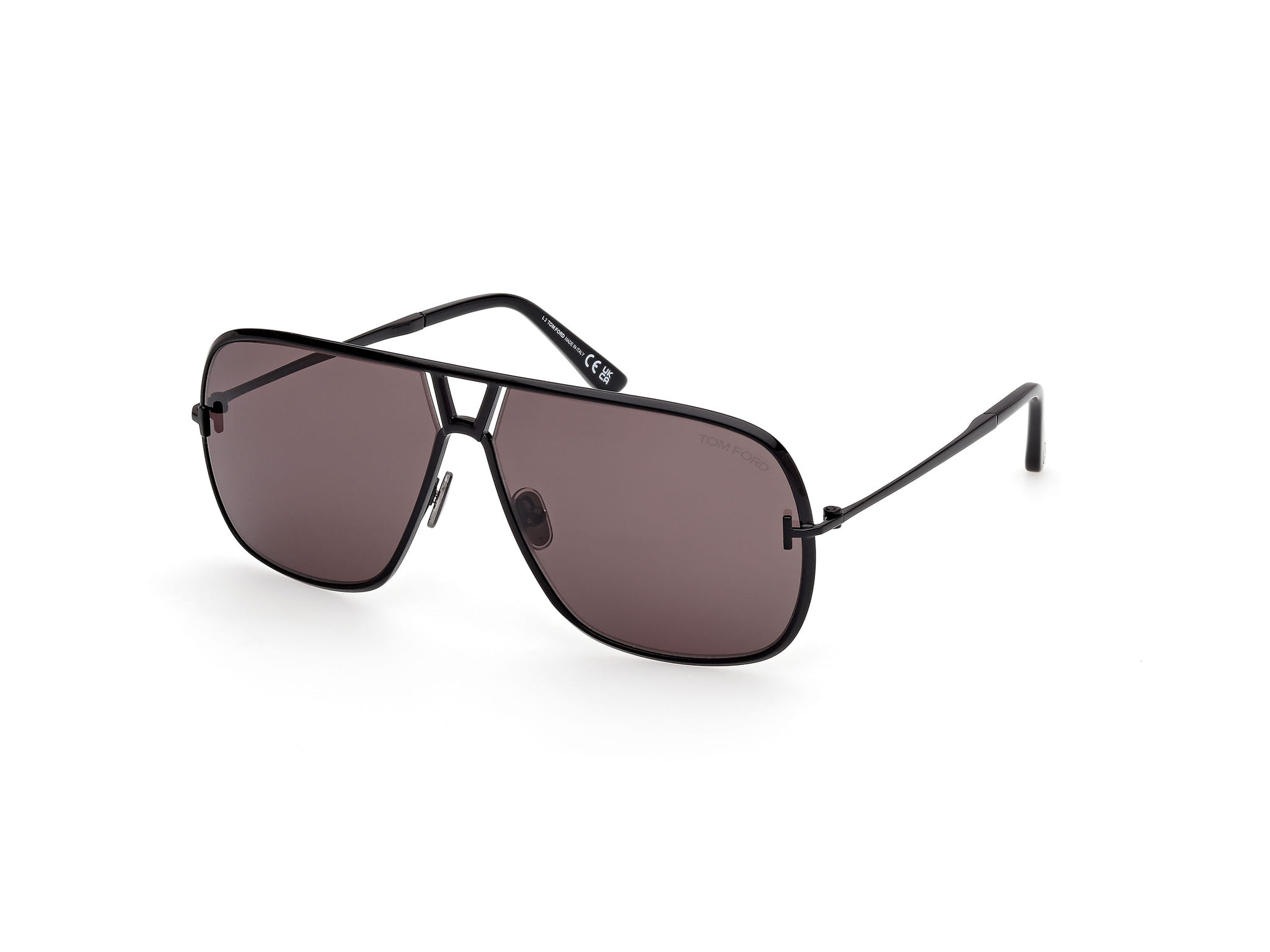 Tomford FT1204 Sunglass Black Male Full Metal — Black frame