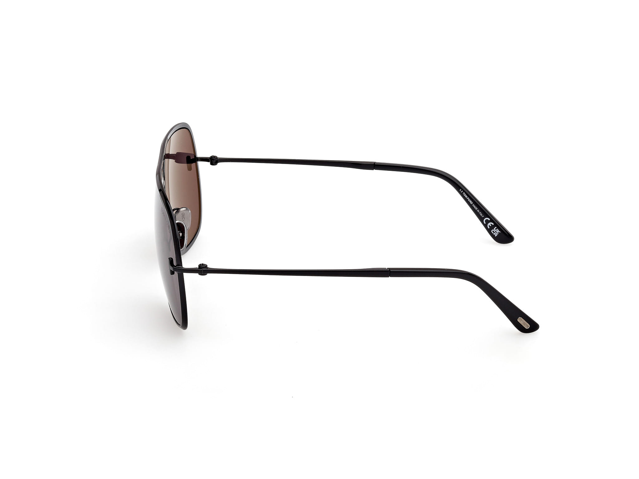 Tomford FT1204 Sunglass Black Male Full Metal Sunglass — Black frame — view 2