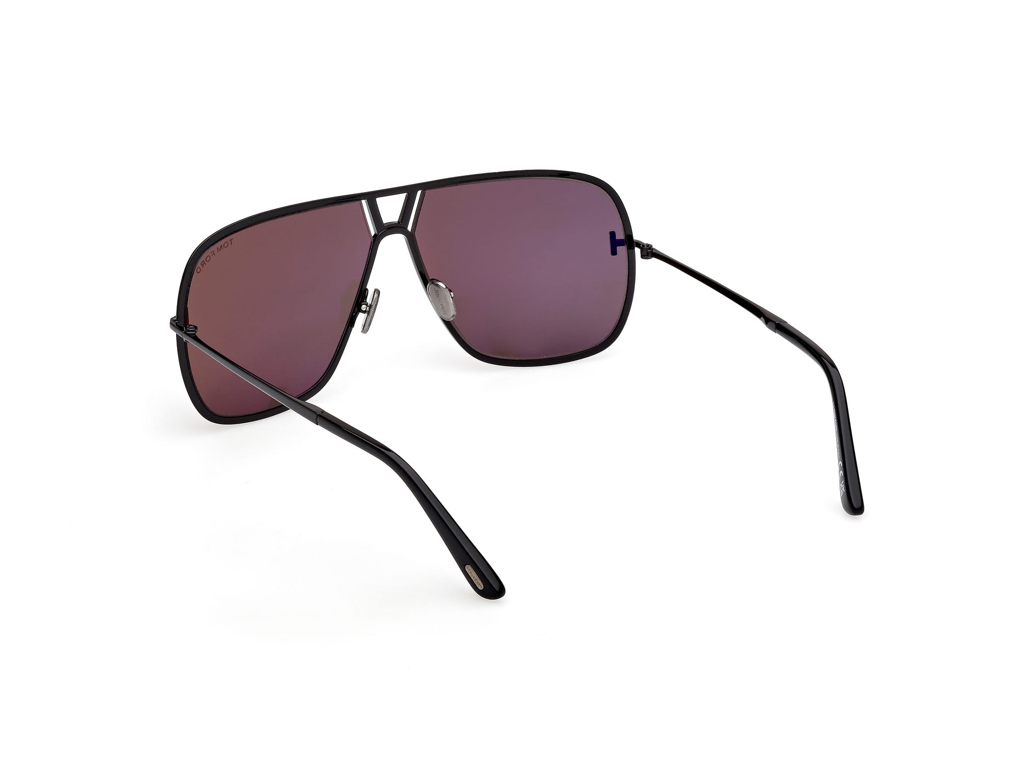 Tomford FT1204 Sunglass Black Male Full Metal Sunglass — Black frame — view 3
