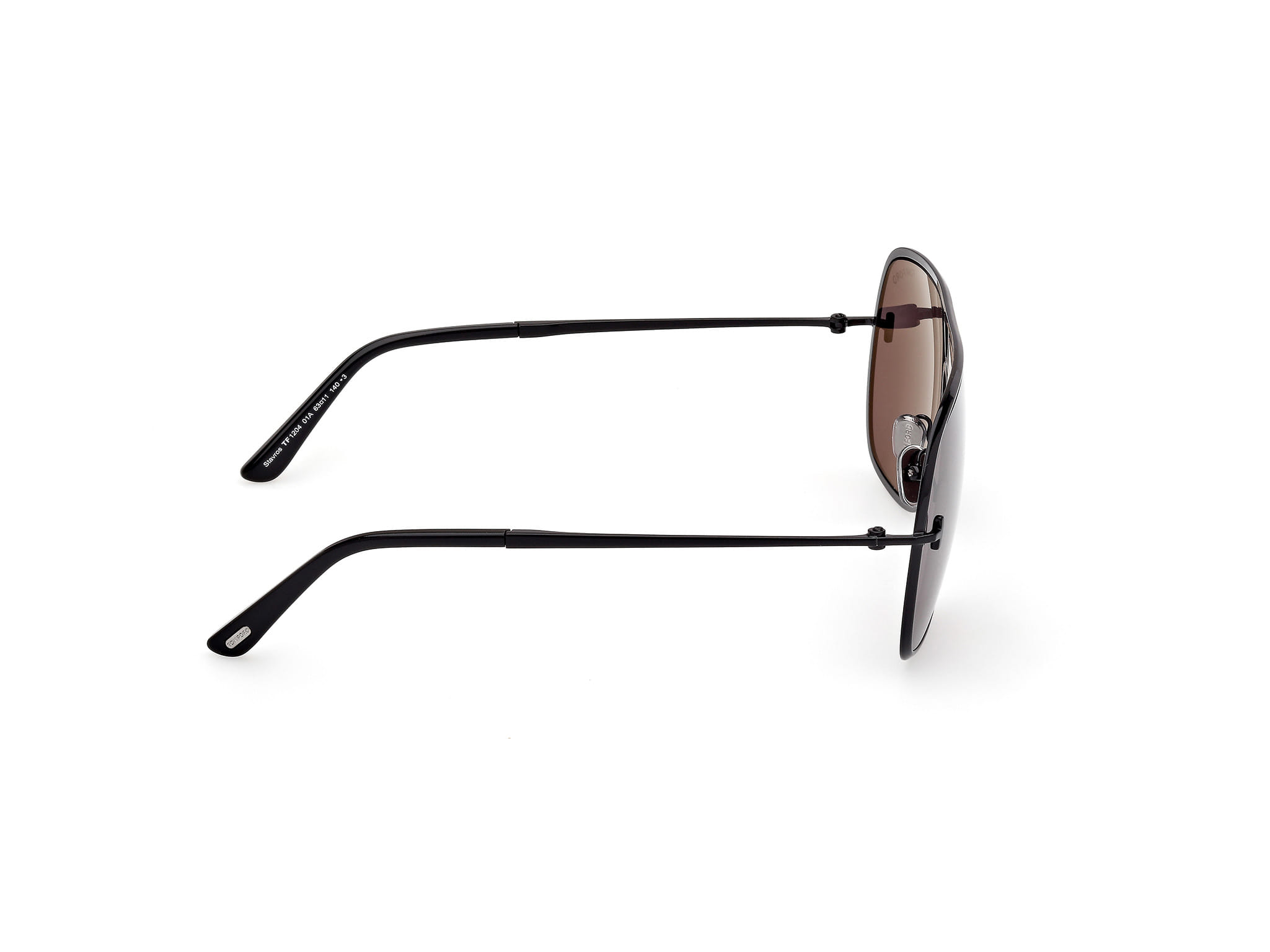 Tomford FT1204 Sunglass Black Male Full Metal Sunglass — Black frame — view 6