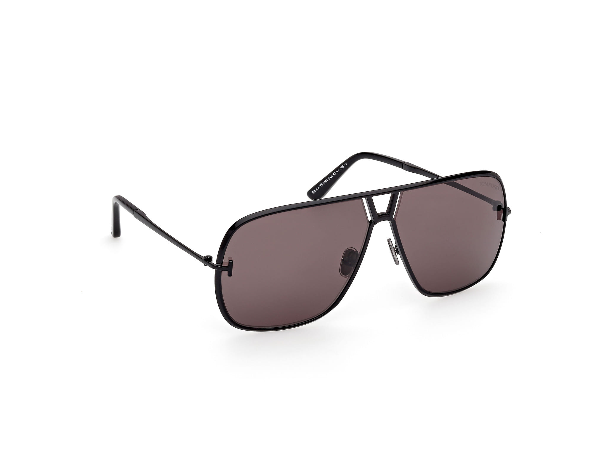 Tomford FT1204 Sunglass Black Male Full Metal Sunglass — Black frame — view 7