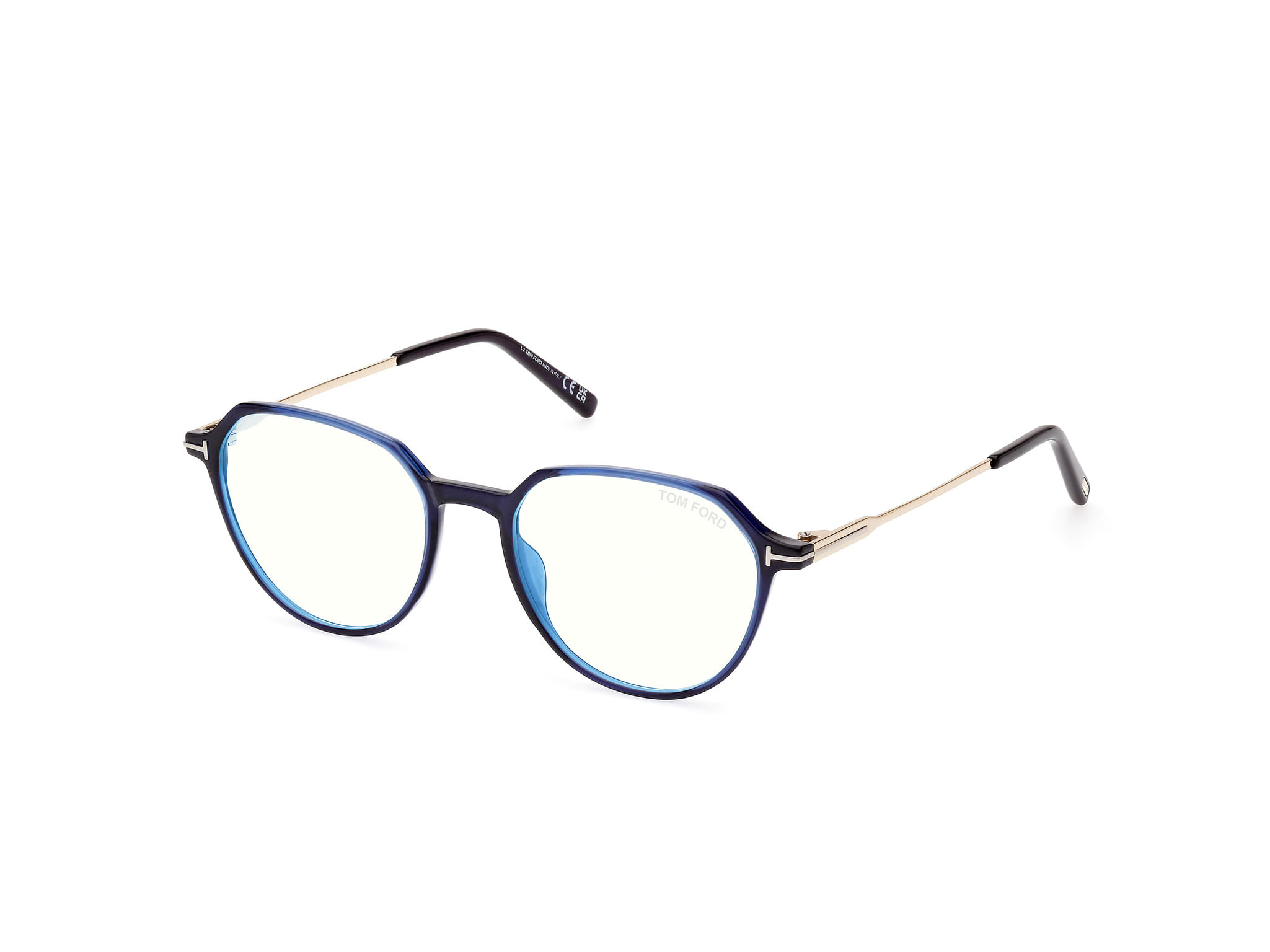 Tomford FT5875-B Frame Blue Male Full Metal — Blue frame