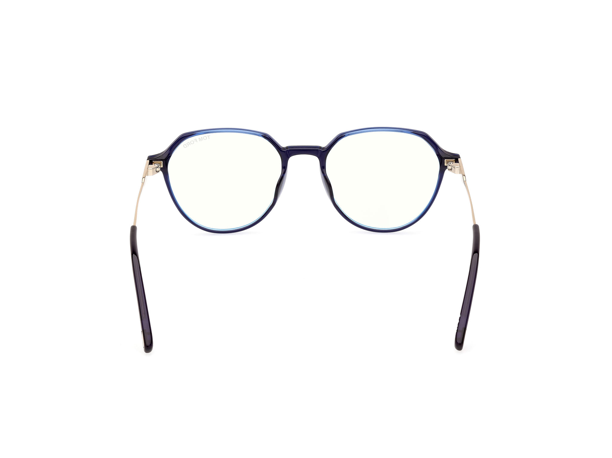 Tomford FT5875-B Frame Blue Male Full Metal Frame — Blue frame — view 4