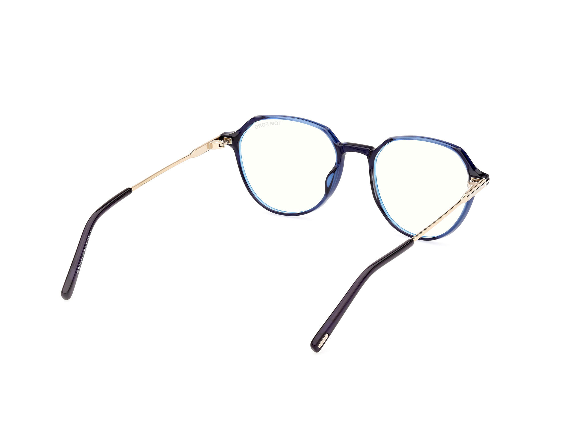 Tomford FT5875-B Frame Blue Male Full Metal Frame — Blue frame — view 5