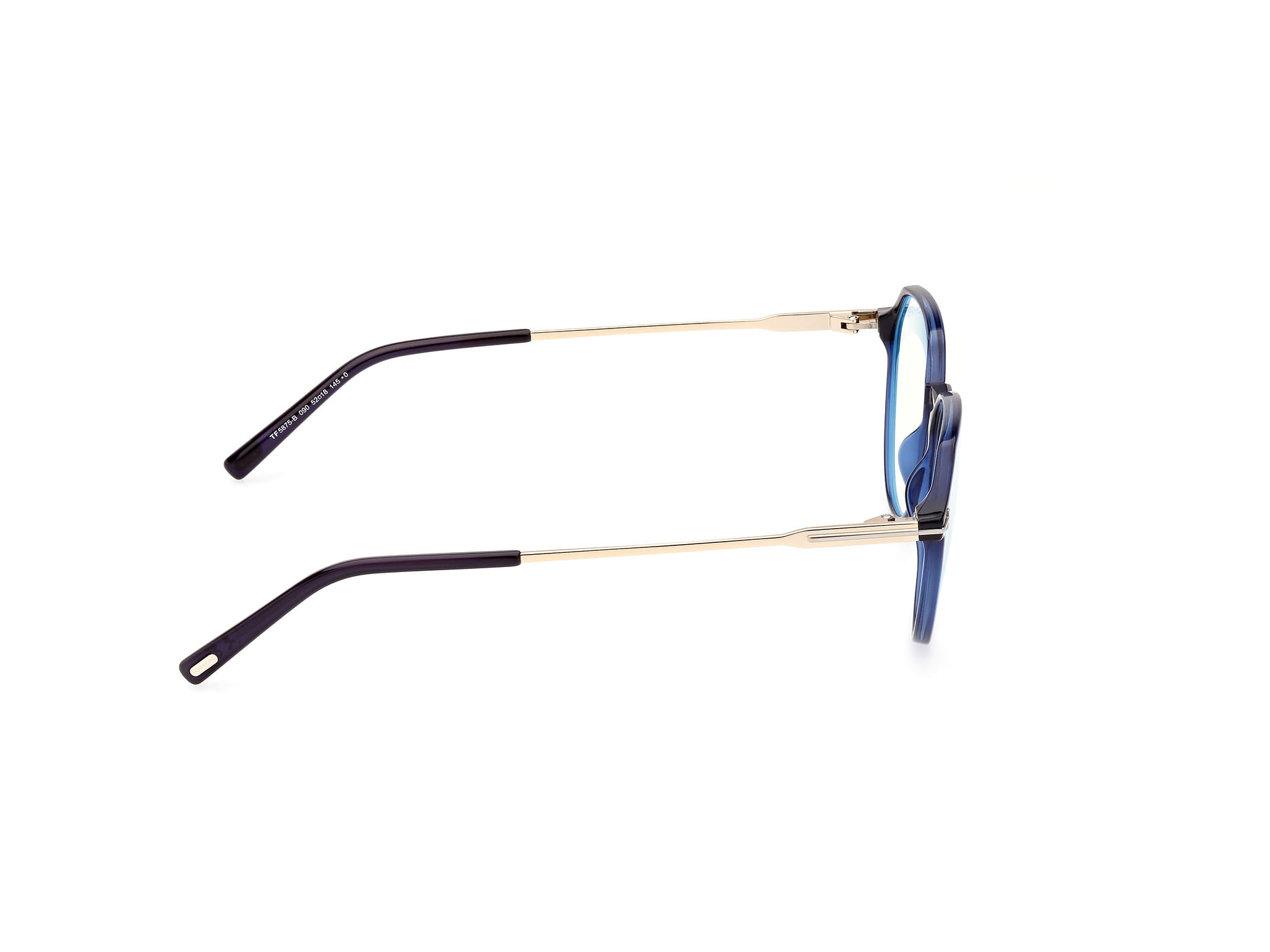 Tomford FT5875-B Frame Blue Male Full Metal Frame — Blue frame — view 6