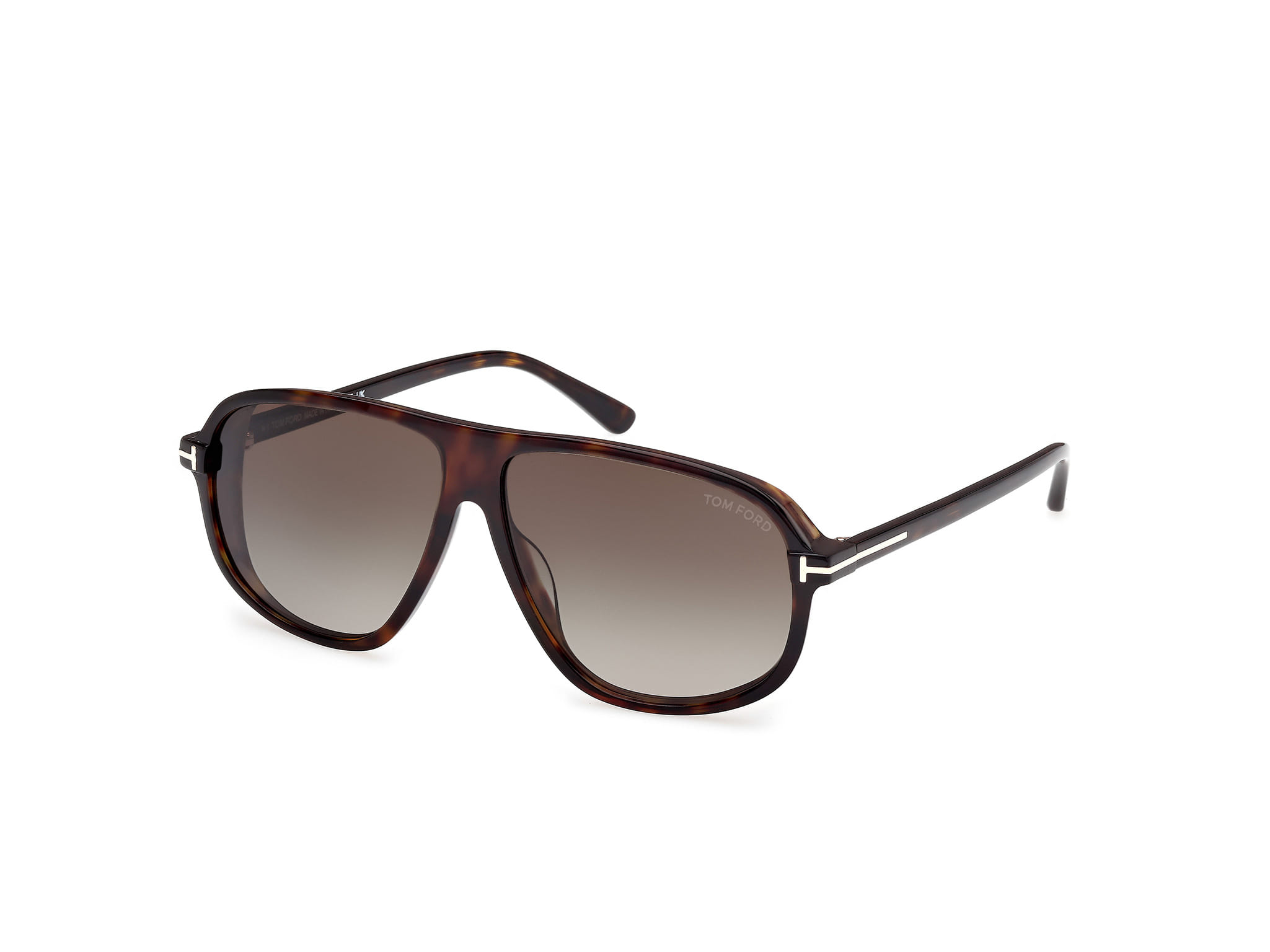 Tomford FT1208 Sunglass Havana Male Full Shell — Havana frame