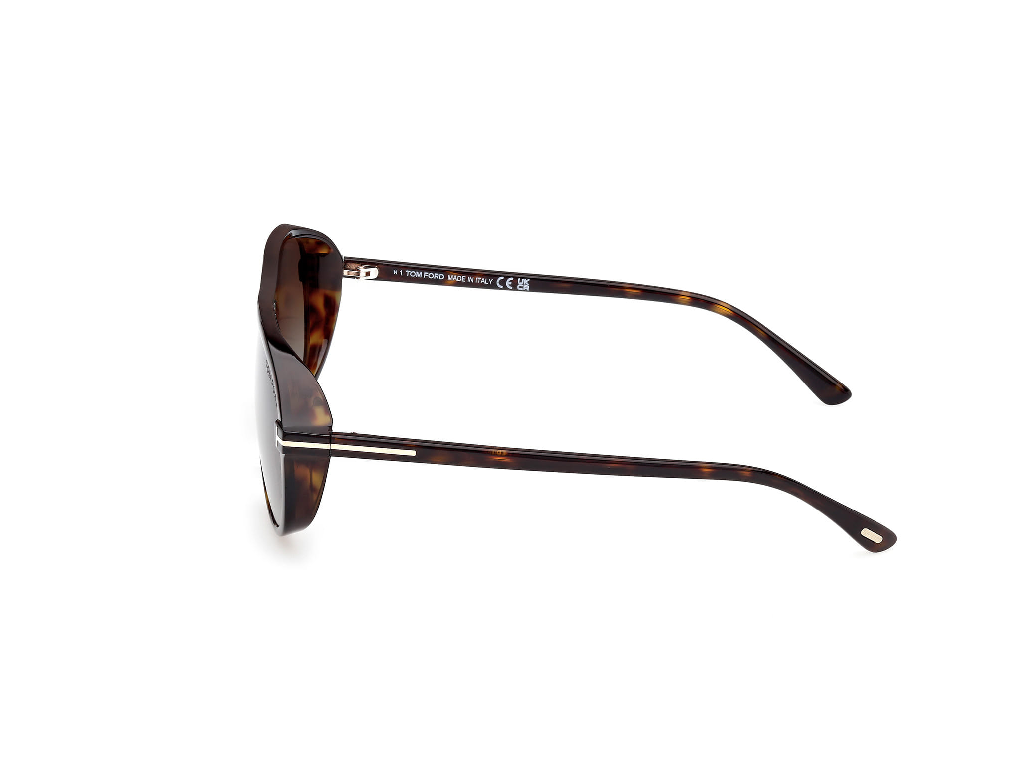 Tomford FT1208 Sunglass Havana Male Full Shell Sunglass — Havana frame — view 2