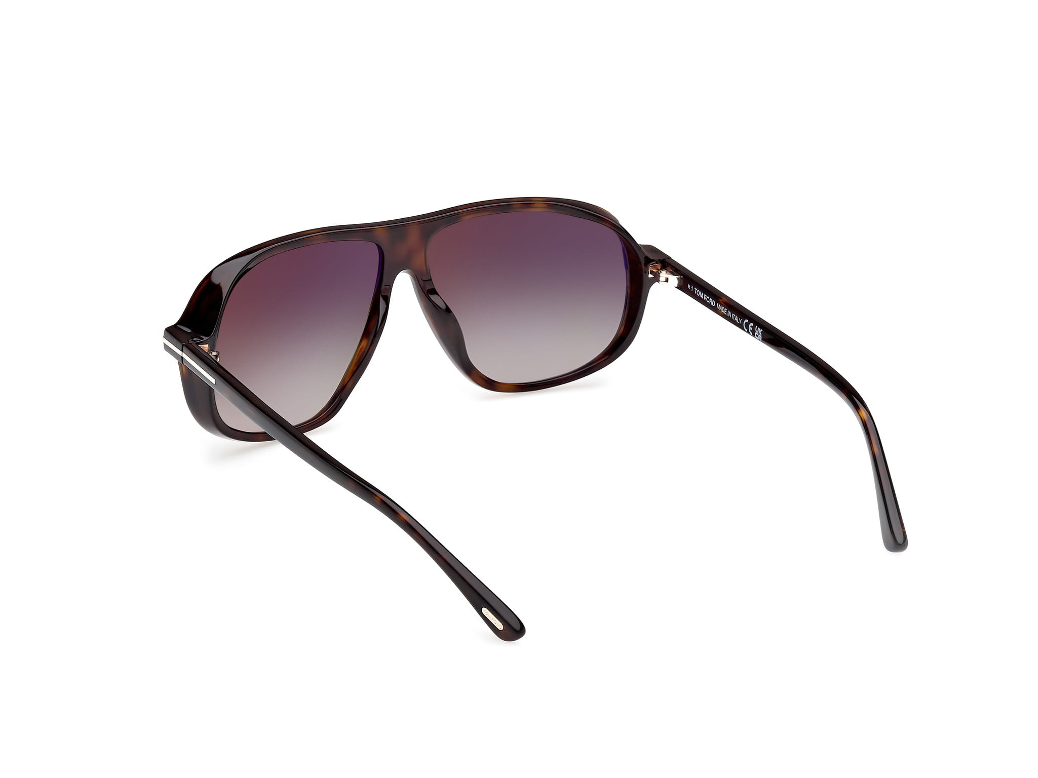 Tomford FT1208 Sunglass Havana Male Full Shell Sunglass — Havana frame — view 3