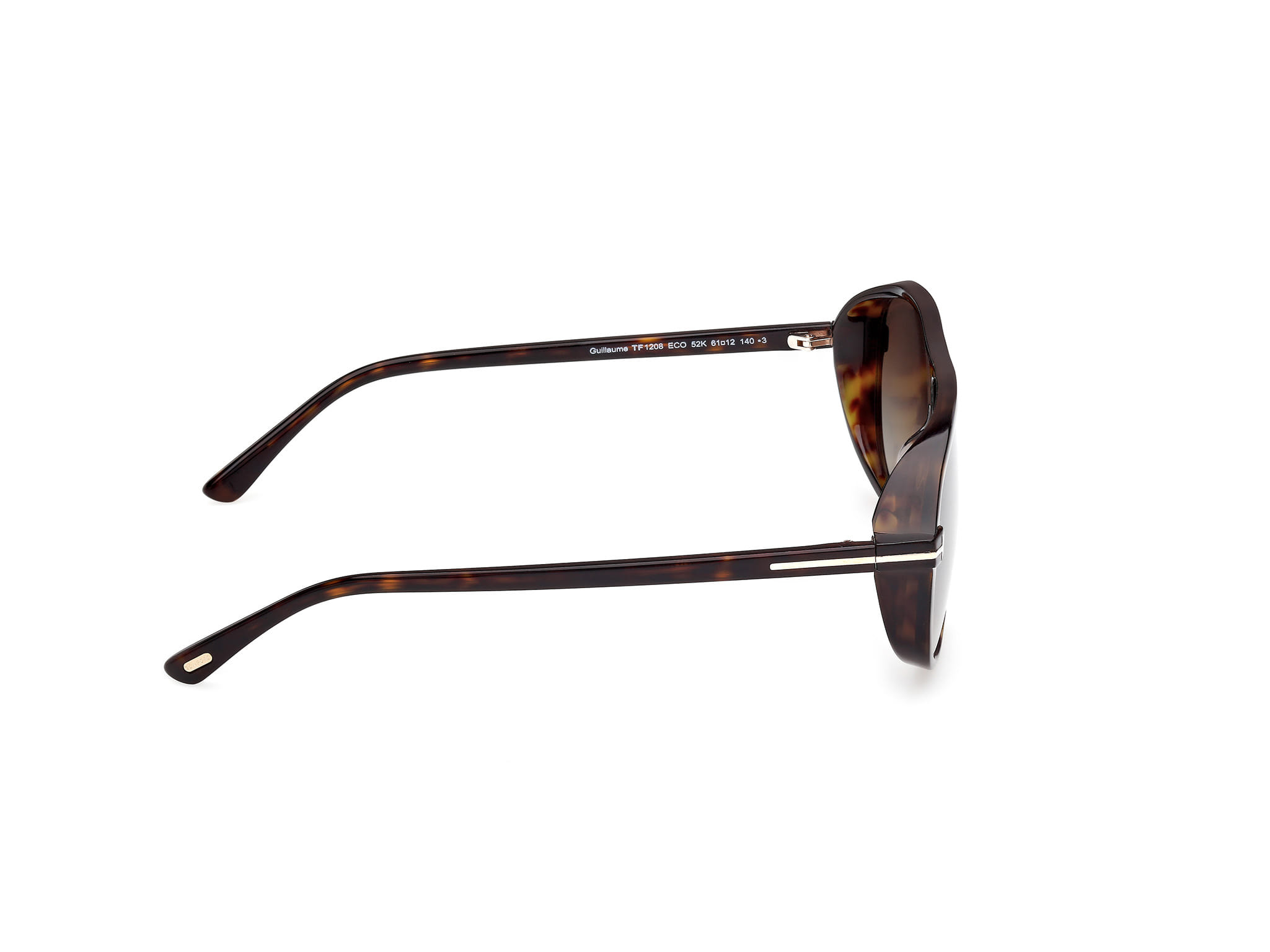 Tomford FT1208 Sunglass Havana Male Full Shell Sunglass — Havana frame — view 6