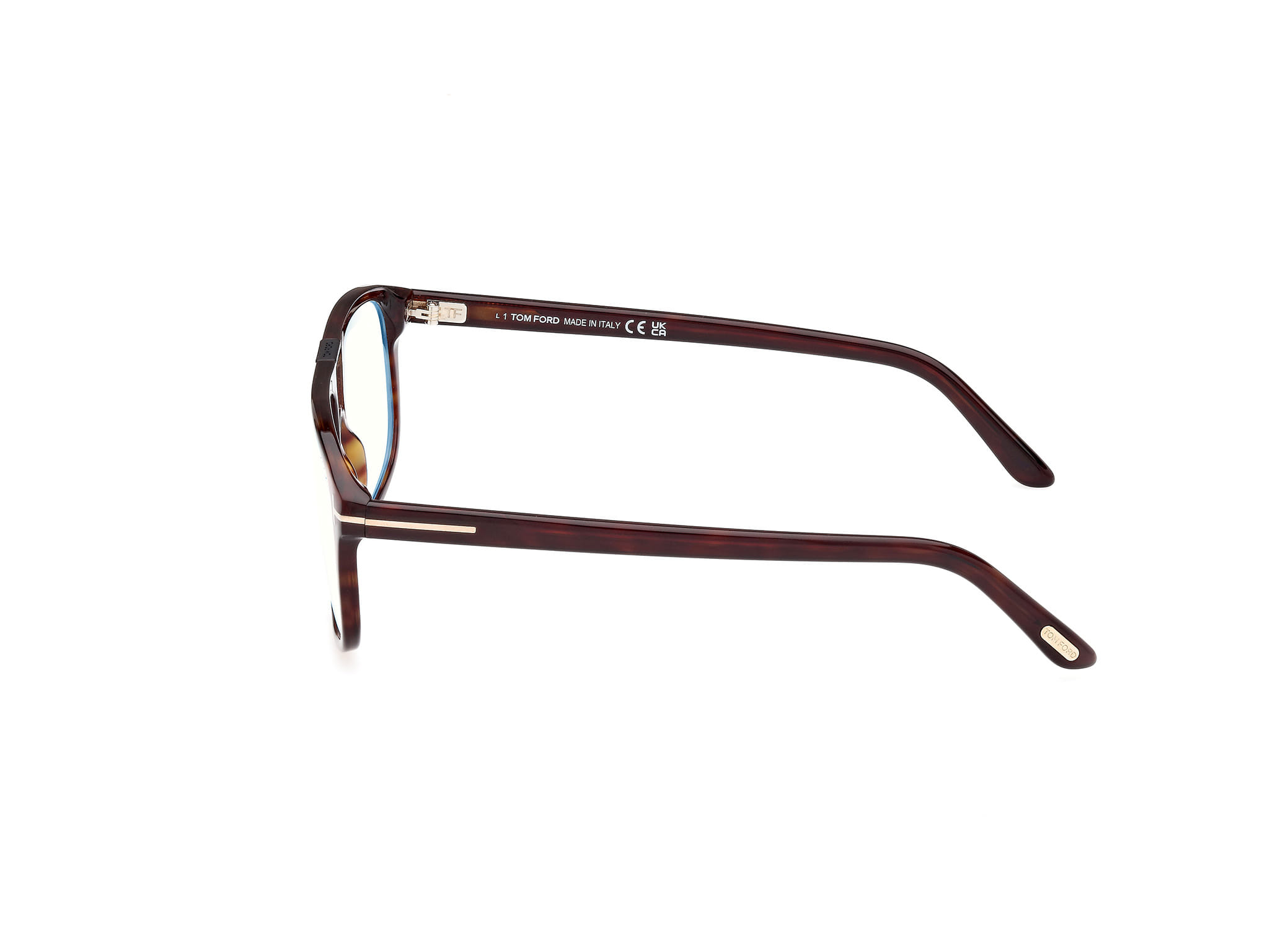 Tomford FT5901-B Frame Tortoise Male Full Shell Frame — Tortoise frame — view 2