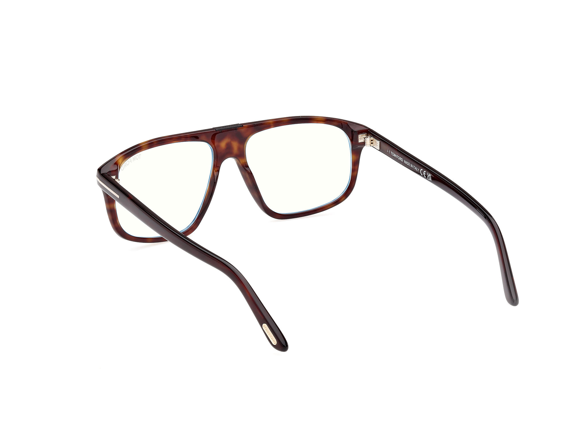 Tomford FT5901-B Frame Tortoise Male Full Shell Frame — Tortoise frame — view 3