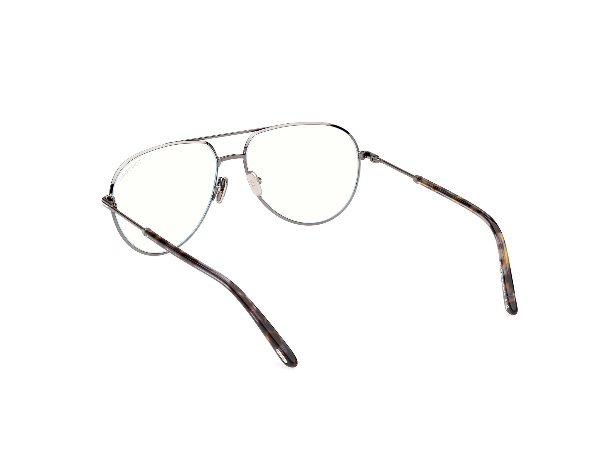 Tomford FT5829-B Frame Grey Male Full Metal Frame — Grey frame — view 3