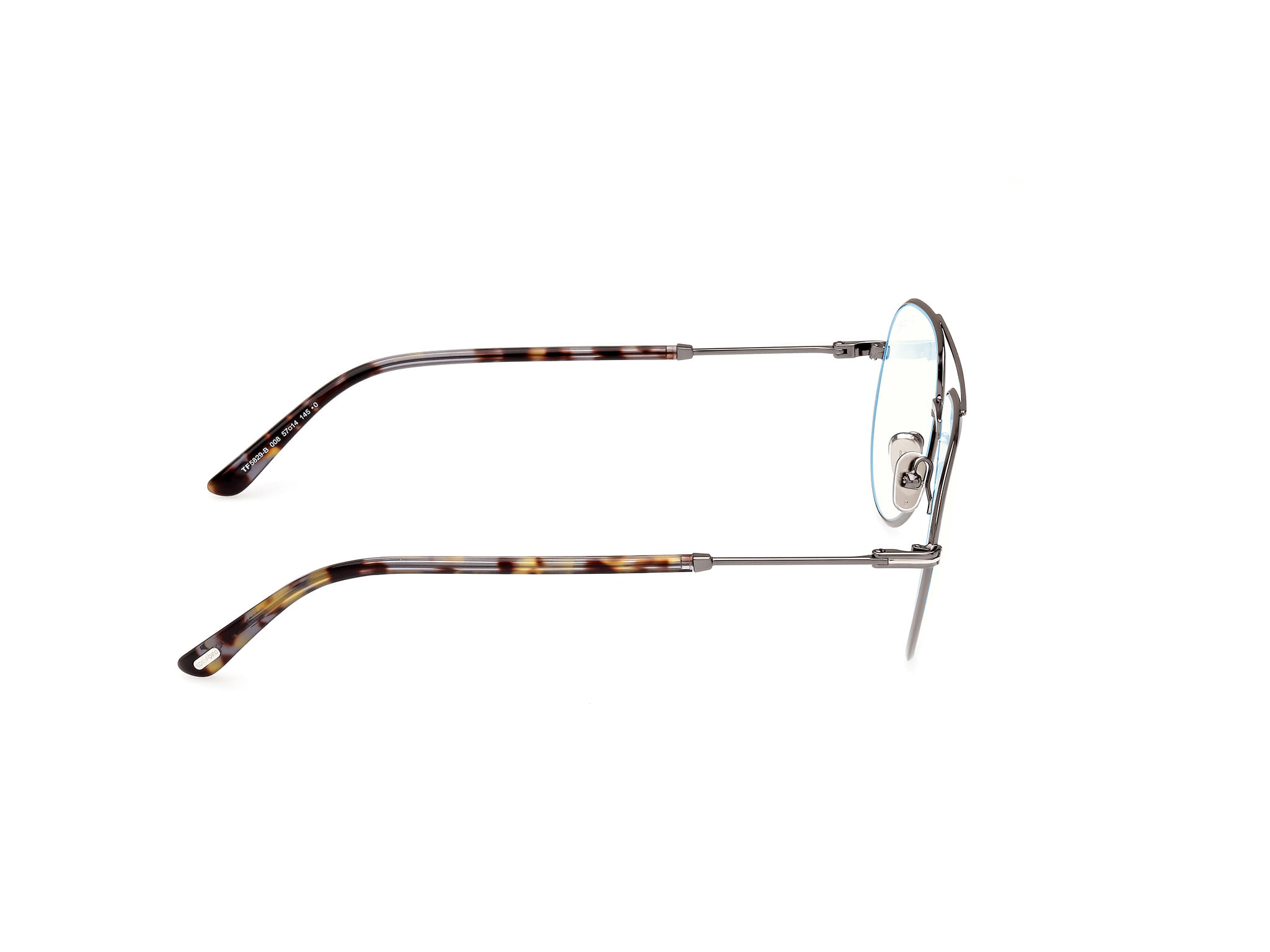 Tomford FT5829-B Frame Grey Male Full Metal Frame — Grey frame — view 6