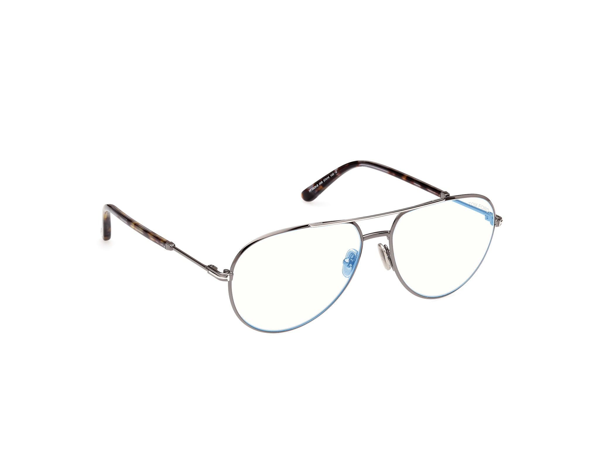 Tomford FT5829-B Frame Grey Male Full Metal Frame — Grey frame — view 7