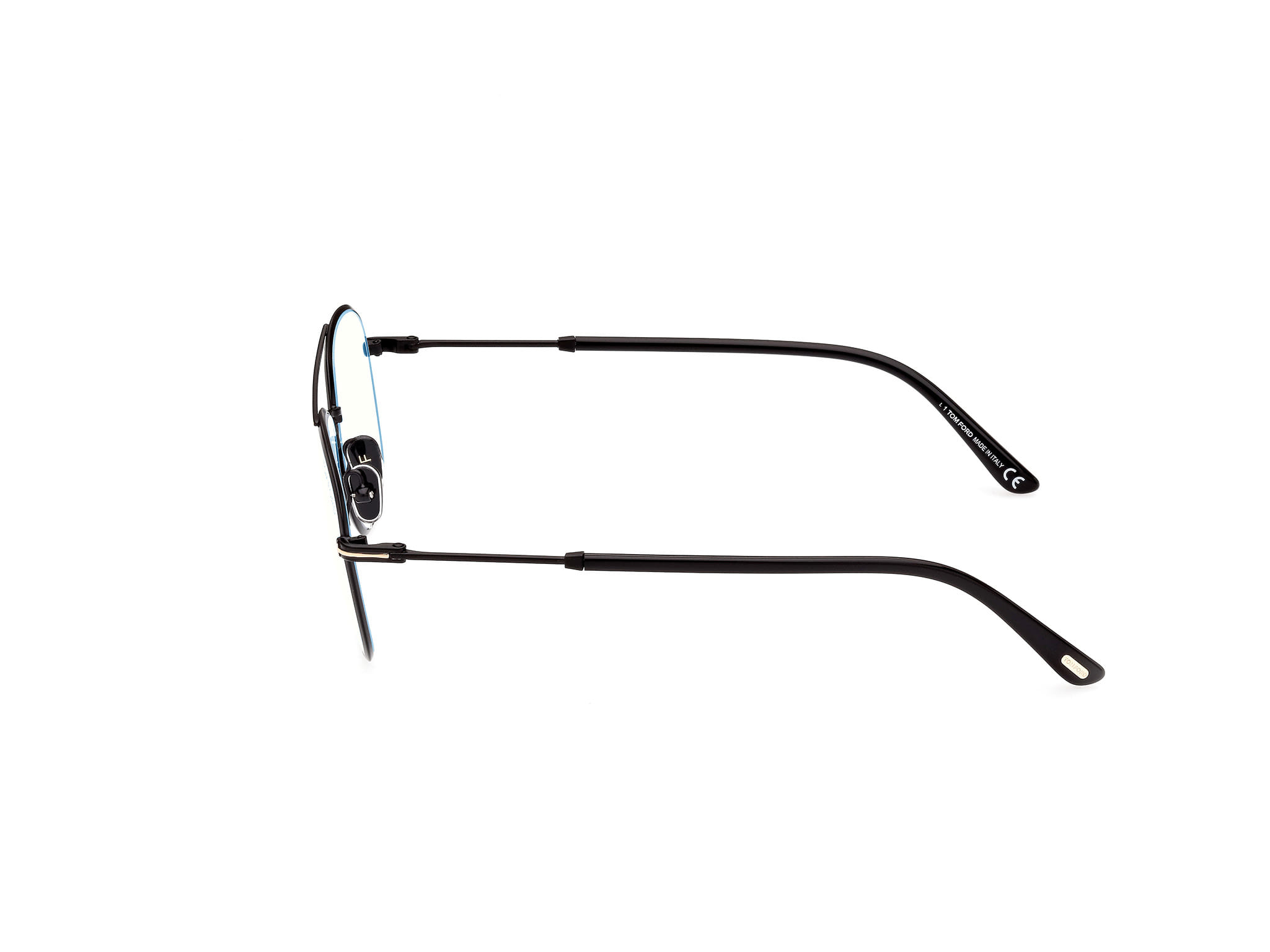 Tomford FT5830-B Frame Black Male Full Metal Frame — Black frame — view 2