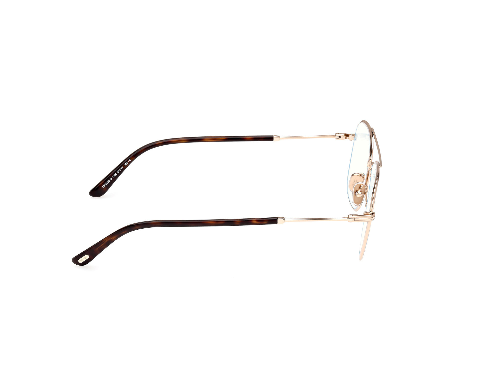 Tomford FT5830-B Frame Gold Male Full Metal Frame — Gold frame — view 6