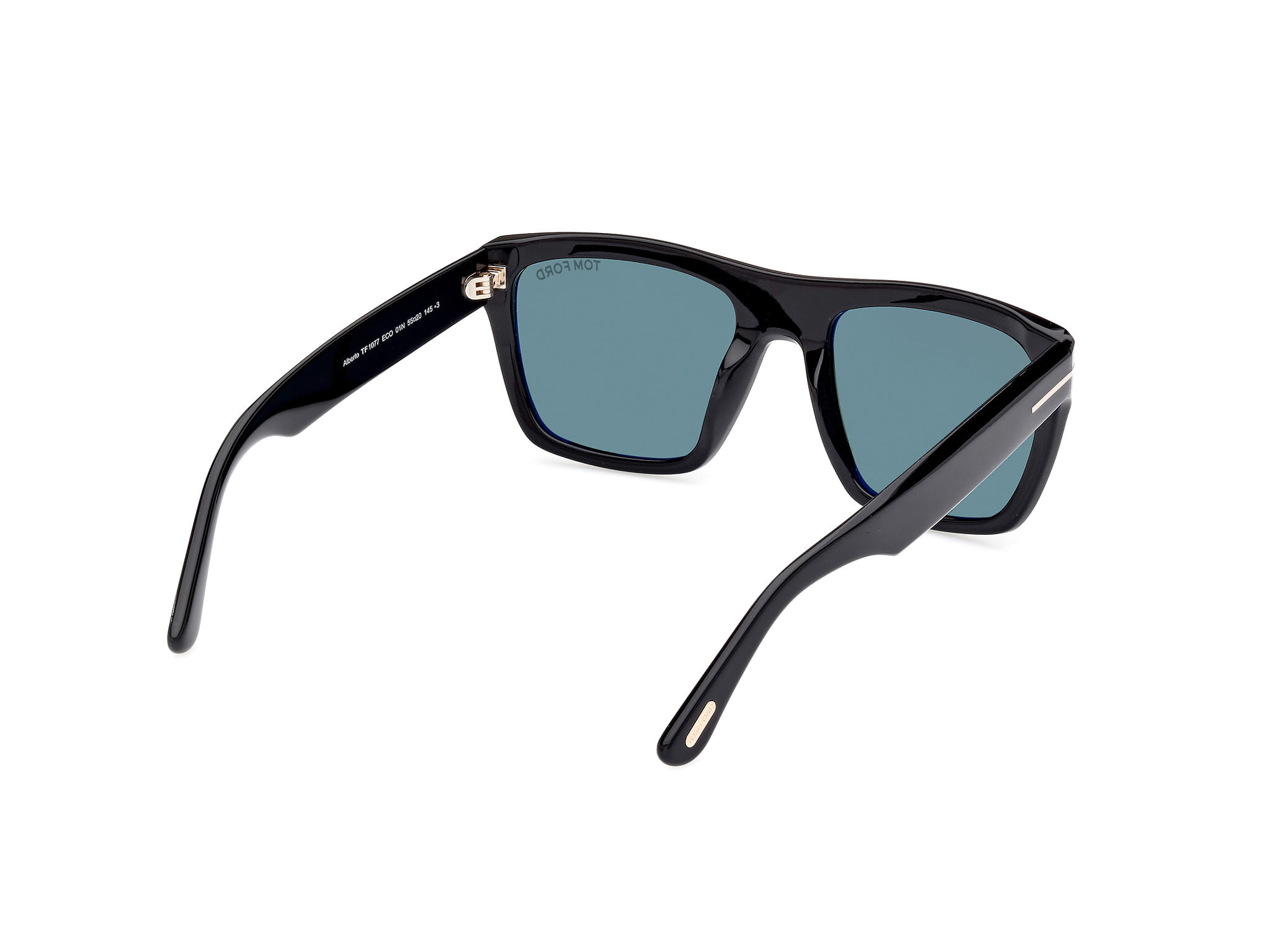 Tomford FT1077 Sunglass Black Male Full Shell Sunglass — Black frame — view 5