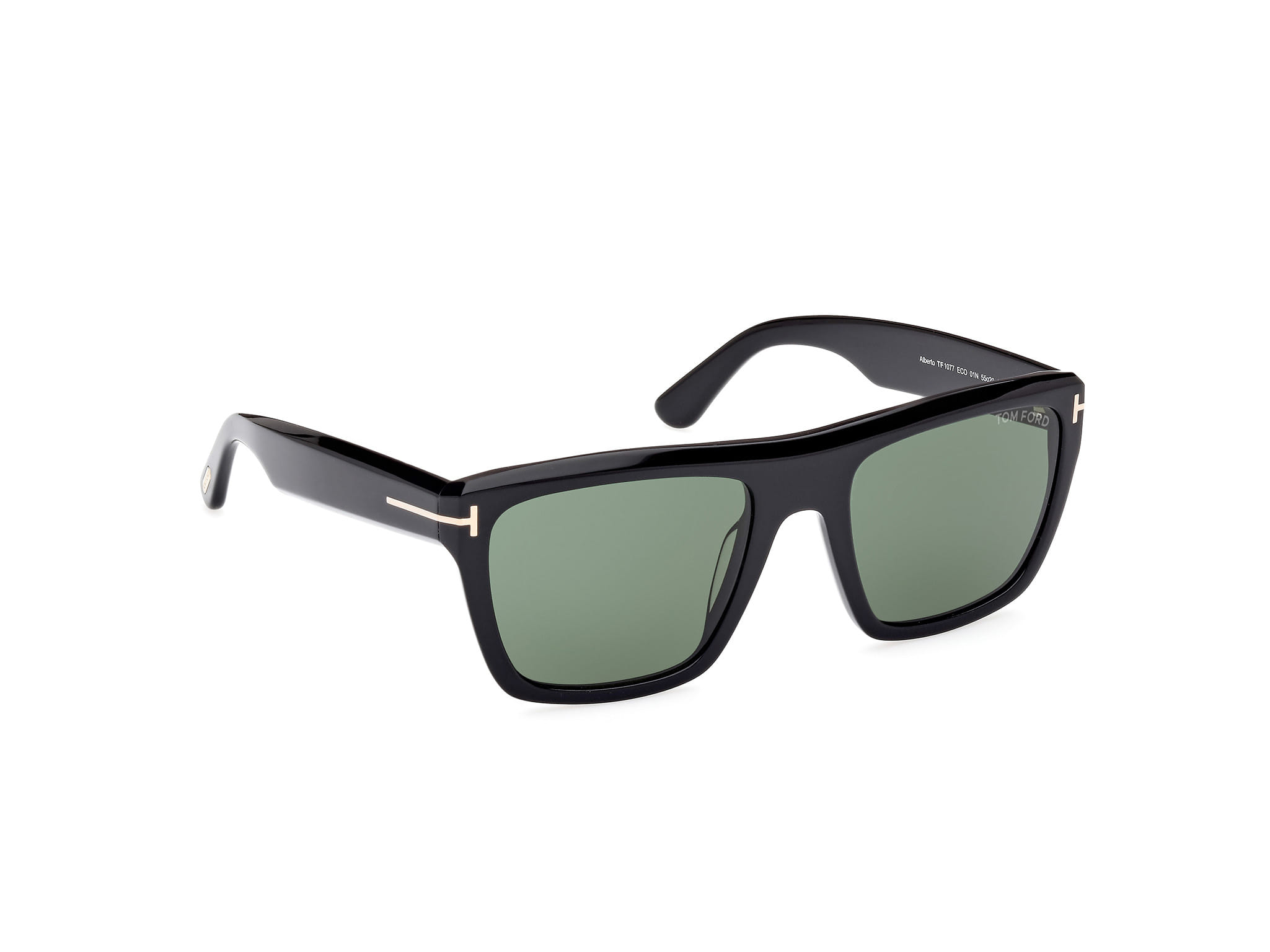 Tomford FT1077 Sunglass Black Male Full Shell Sunglass — Black frame — view 7