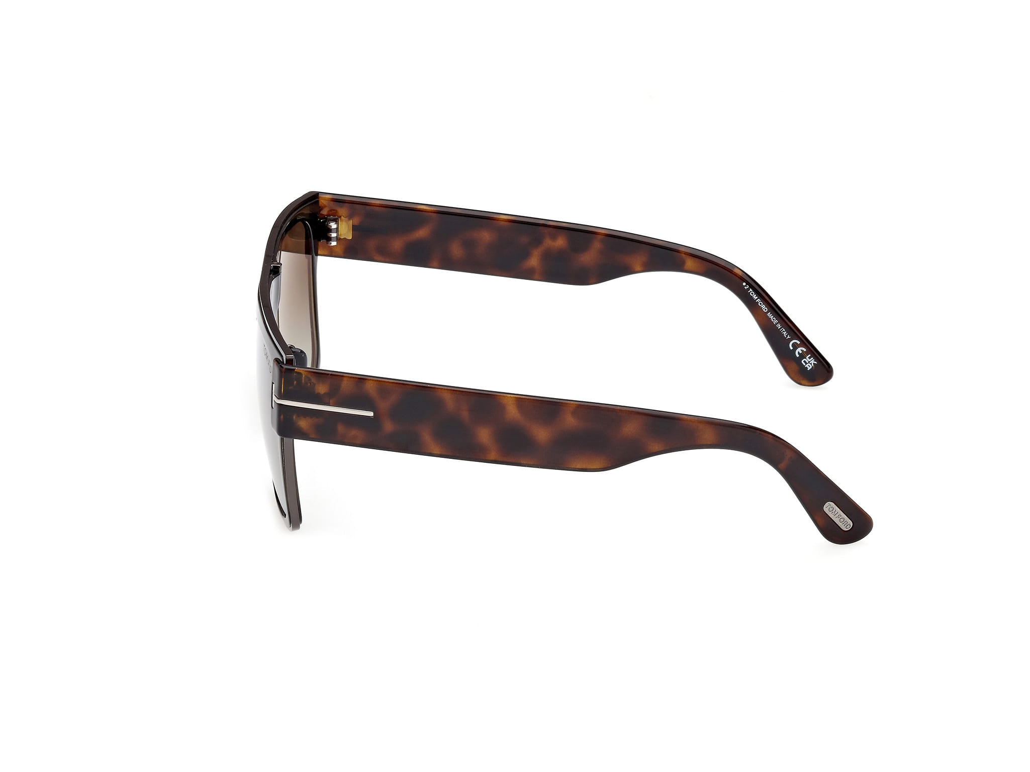 Tomford FT1073 Sunglass Olive Male Full Shell Sunglass — Olive frame — view 2
